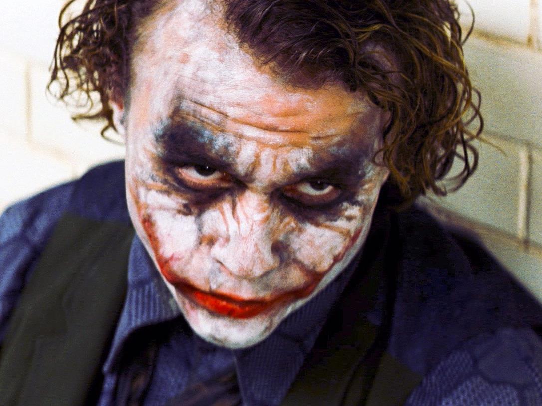 Heath Ledger in der Rolle des "Jokers".
