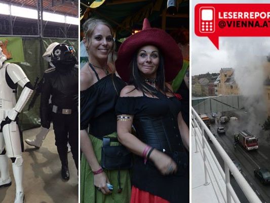 Unsere Leserreporter waren bei der Vienna Comix, beim schönsten Mittelalterfest Österreichs und bei einem Wasserrohrbruch in Döbling