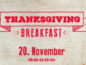 Einen Tisch beim Thanksgiving Breakfast im TGI Fridays gewinnen. Einen Tisch beim Thanksgiving Breakfast im TGI Fridays gewinnen.