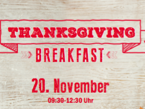 Einen Tisch beim Thanksgiving Breakfast im TGI Fridays gewinnen.