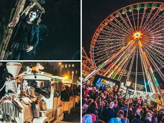 Umfangreiches Programm wird zu Halloween im Prater geboten. Umfangreiches Programm wird zu Halloween im Prater geboten.