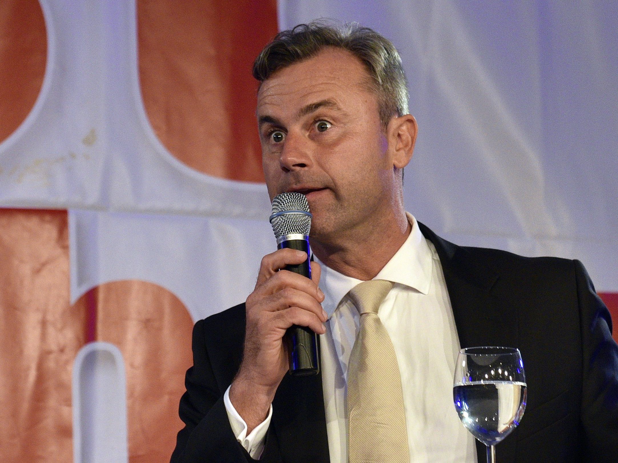 Bundespräsidentschaftskanditat der FPÖ Norbert Hofer äußerte sich zur EU-Berichterstattung Bundespräsidentschaftskanditat der FPÖ Norbert Hofer äußerte sich zur EU-Berichterstattung