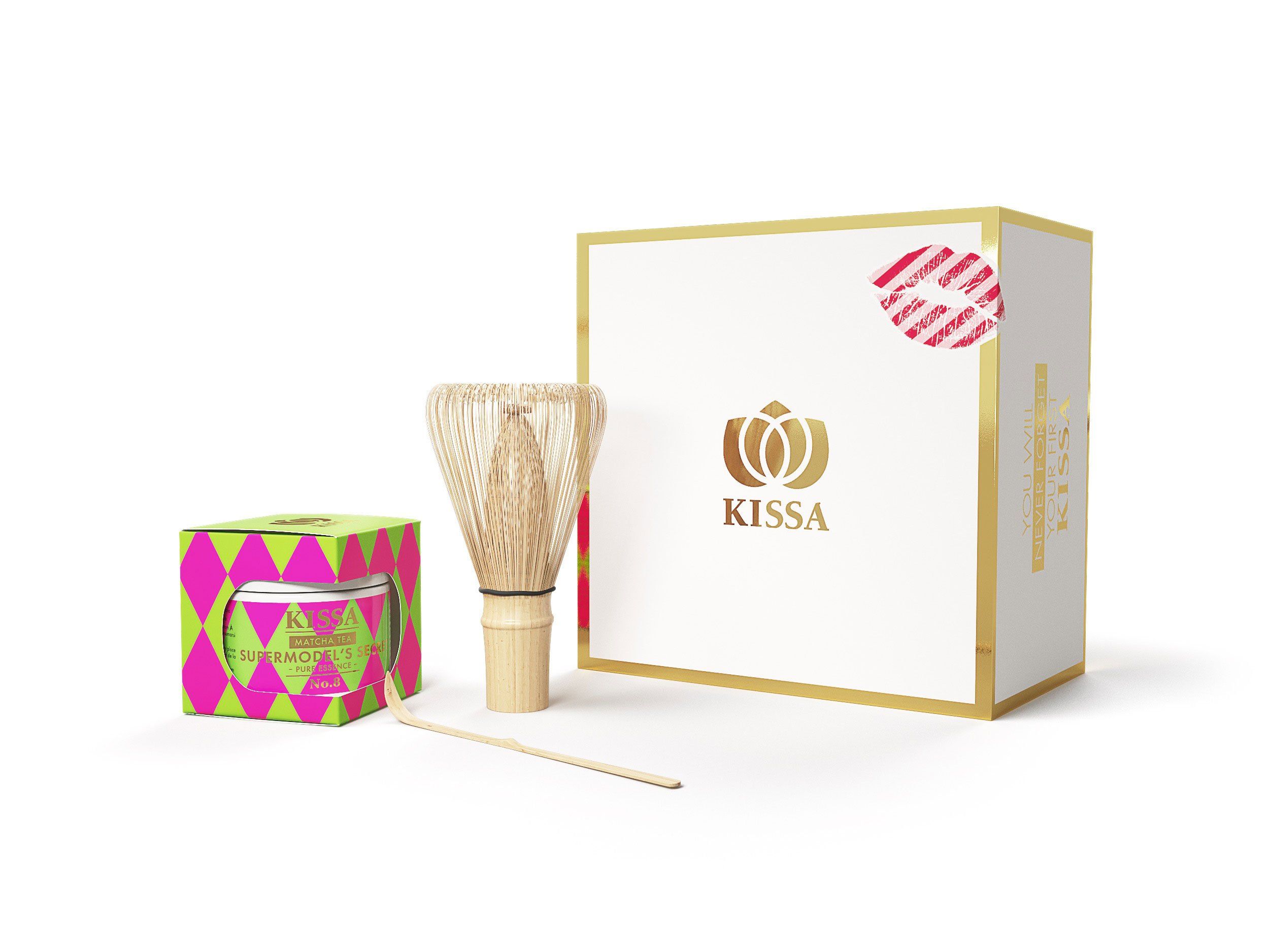 Zu gewinnen: Das „Supermodel’s Secret“-Geschenkset beinhaltet feinsten KISSA Matcha Tee Zu gewinnen: Das „Supermodel’s Secret“-Geschenkset beinhaltet feinsten KISSA Matcha Tee