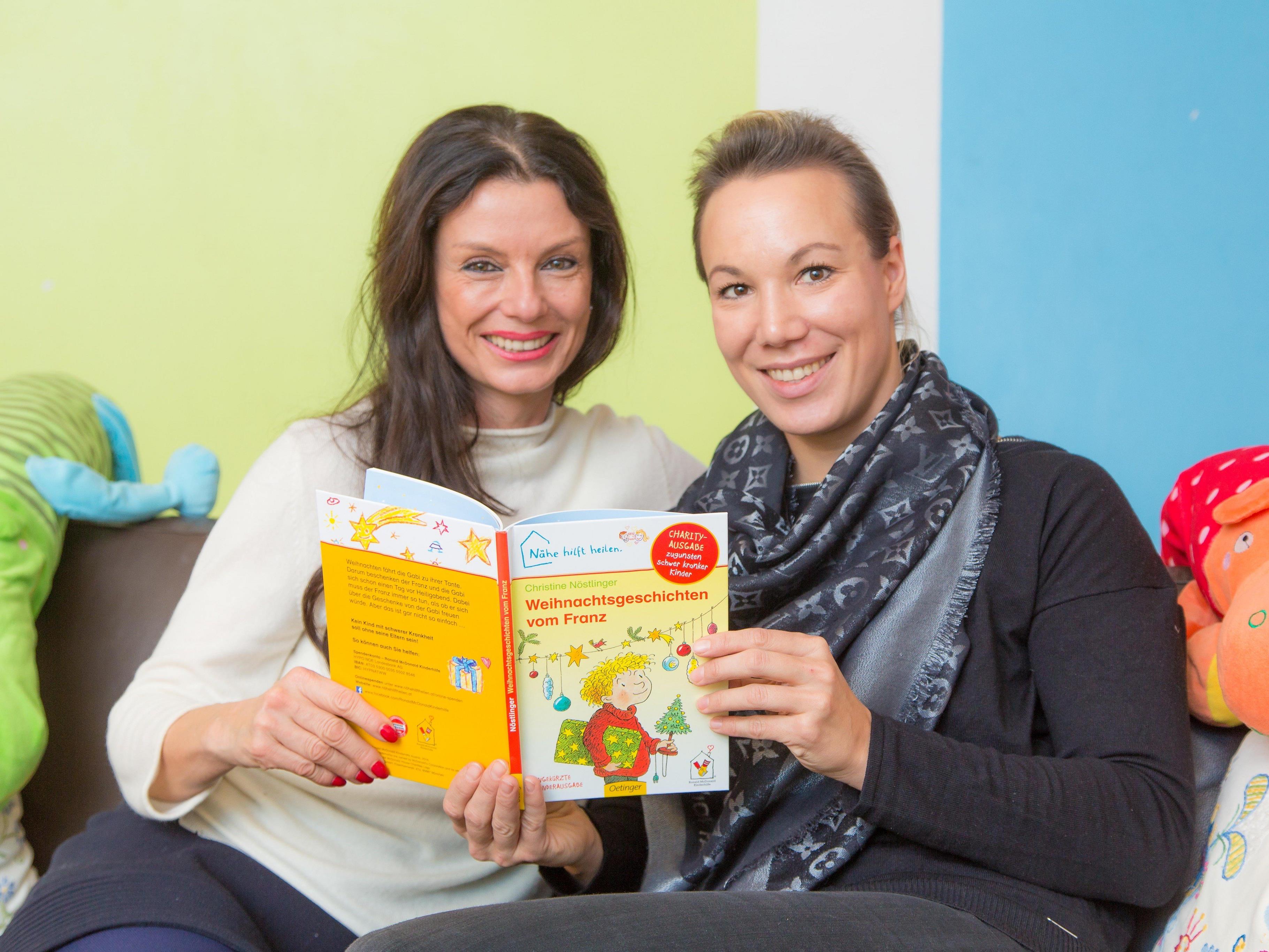 Sonja Klima, Präsidentin der Ronald McDonald Kinderhilfe, (l.) und Karin Dopplinger, eine ehrenamtliche Mitarbeiterin im Kinderhilfe Haus in Wien