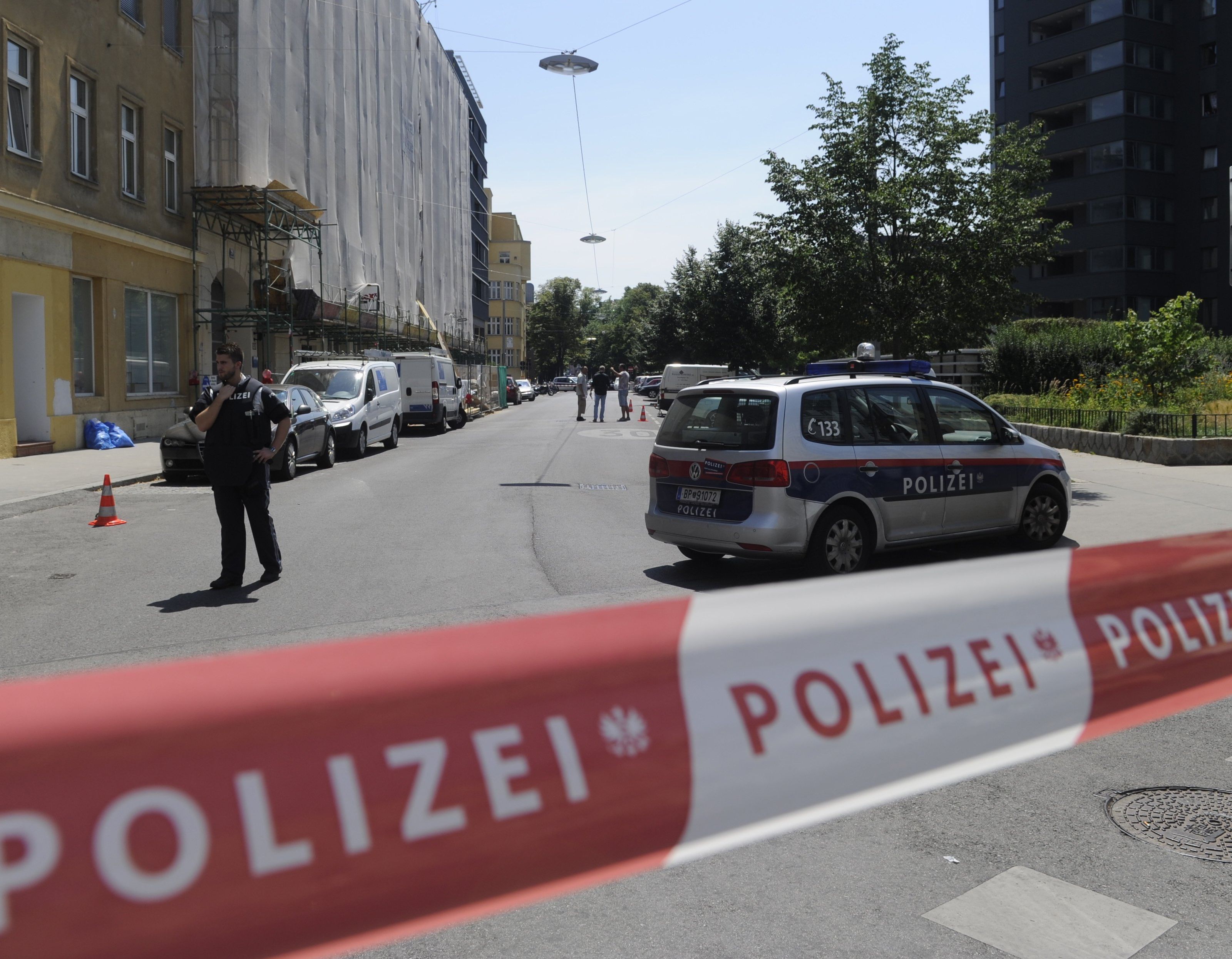 Der Tatort in Wien-Brigittenau. Der Tatort in Wien-Brigittenau.