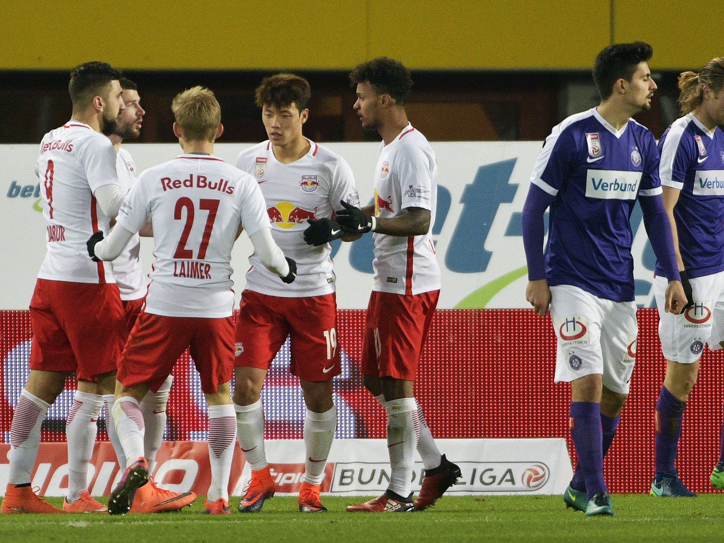 Red Bull Salzburg gewinnt gegen Austria Wien mit 3:1. Red Bull Salzburg gewinnt gegen Austria Wien mit 3:1.
