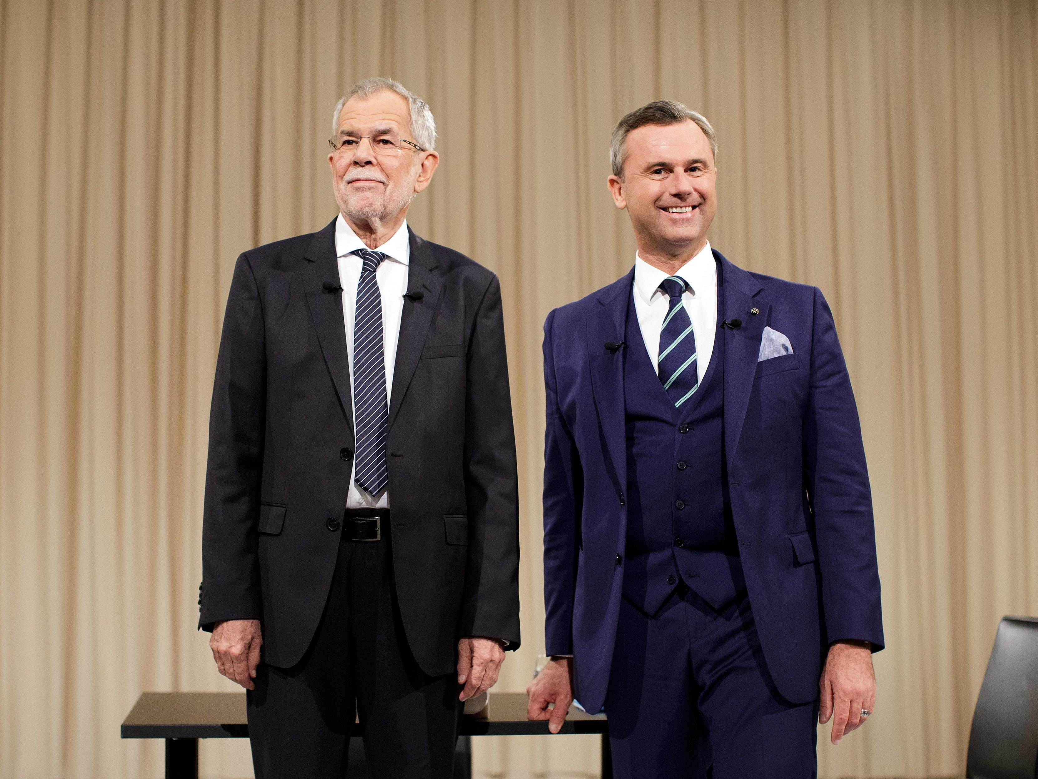 Die Kandidaten bei der ATV-Diskussion "Meine Wahl - Das Duell" in Wien