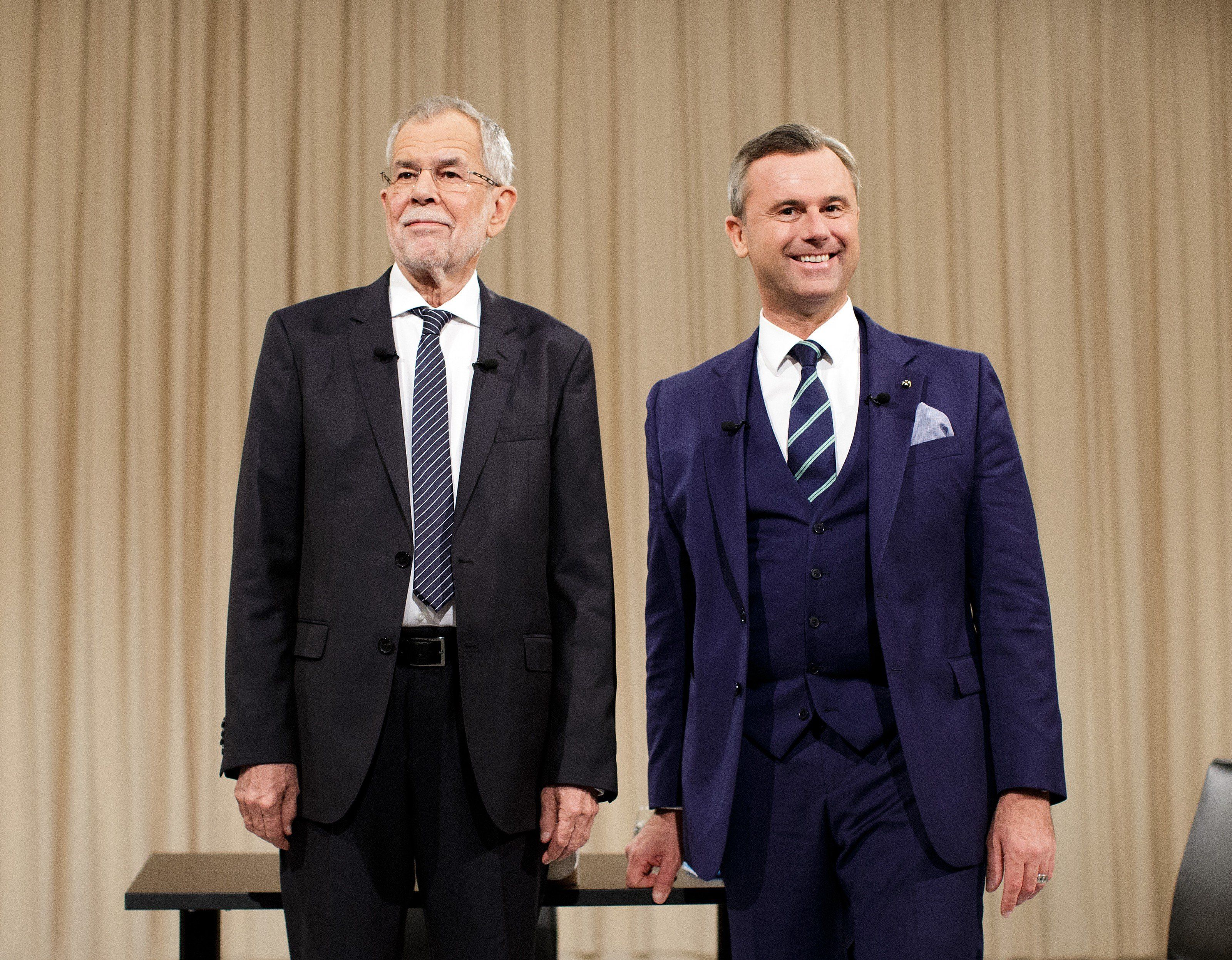 Die Kandidaten bei der ATV-Diskussion "Meine Wahl - Das Duell" in Wien