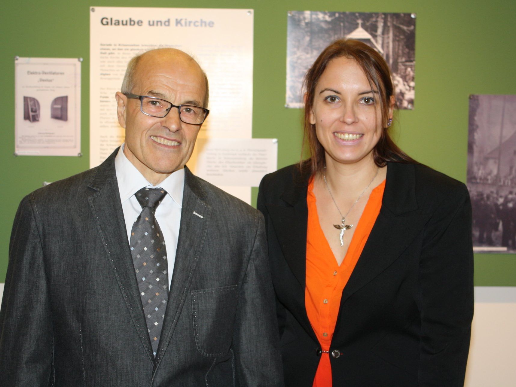 Historikerin Simone Drechsel und Ortschronist Johann Aberer haben die Ausstellung entwickelt. Historikerin Simone Drechsel und Ortschronist Johann Aberer haben die Ausstellung entwickelt.