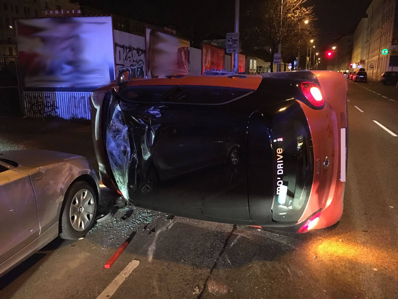 Der verunfallte Autofahrer hatte Glück im Unglück.