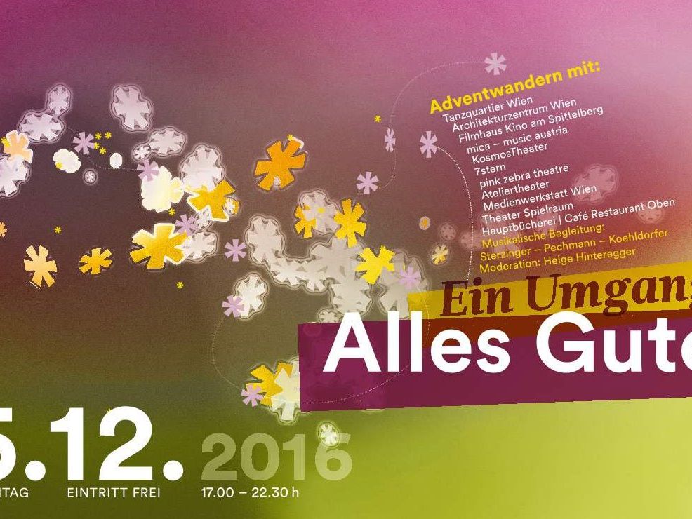 Der Adventumgang "Alles Gute. Ein Umgang" findet am 5.12. 2016 statt. Der Adventumgang "Alles Gute. Ein Umgang" findet am 5.12. 2016 statt.