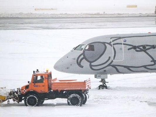 Der Flughafen Wien rüstet sich für den Winter. Der Flughafen Wien rüstet sich für den Winter.