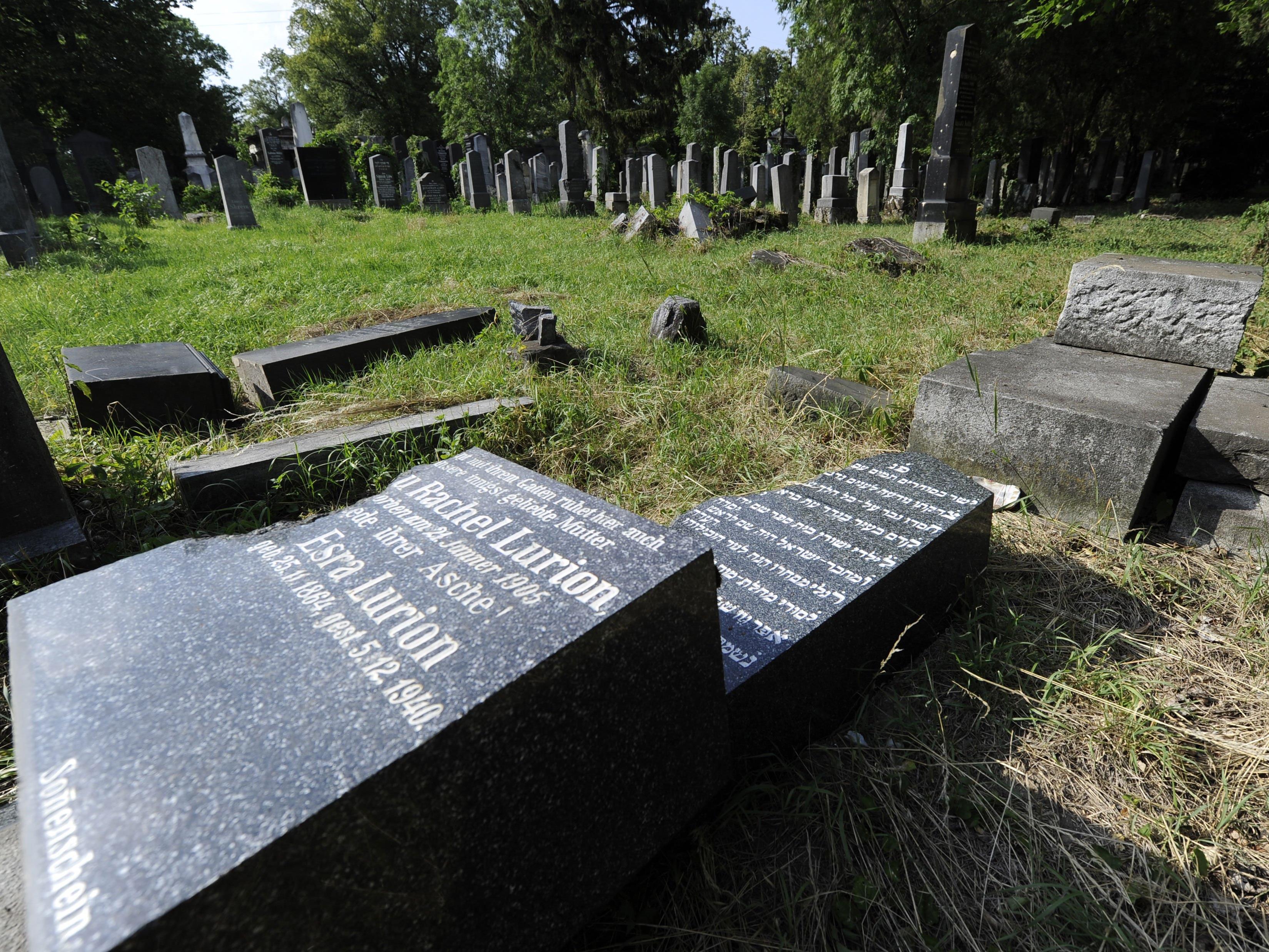 Am jüdischen Teil des Zentralfriedhofs gab es bereits wiederholt Vandalismus
