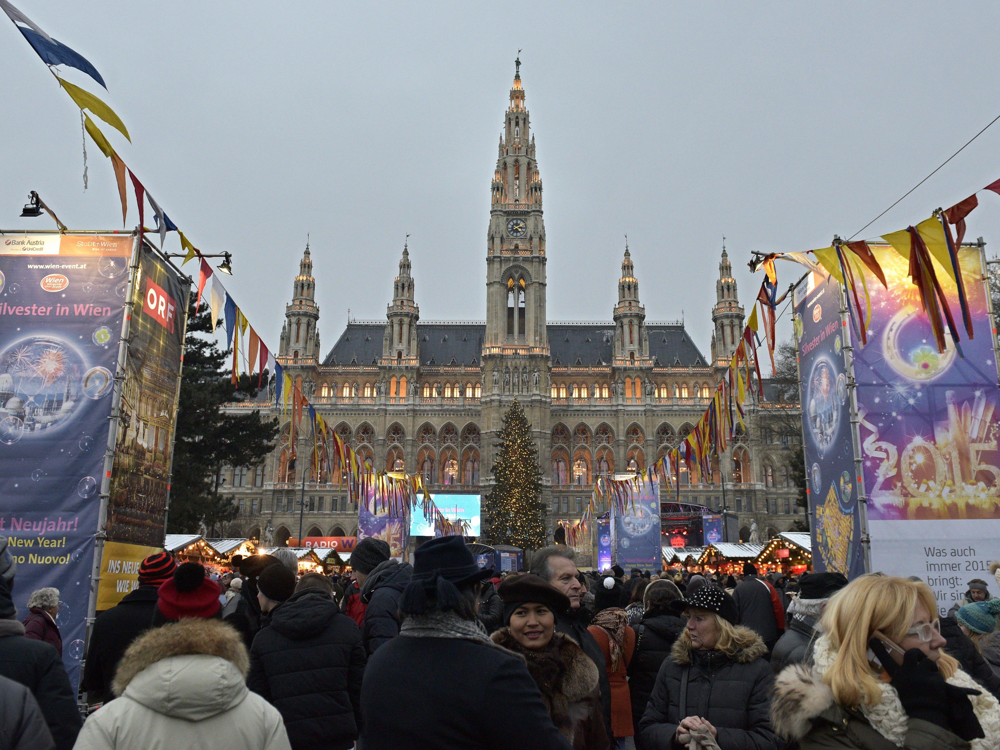The New Year Celebrations in Vienna on 31 December 2016