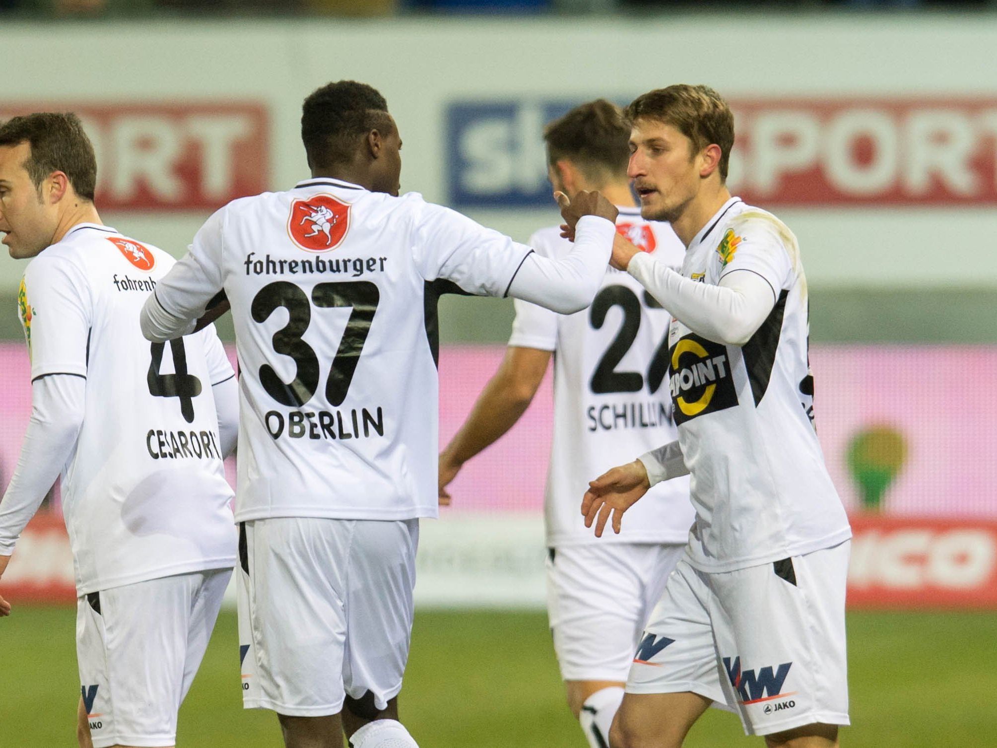 Boris Prokopic (r.) schoss Altach mit seinem Siegtreffer gegen Ried an die Tabellenspitze. Boris Prokopic (r.) schoss Altach mit seinem Siegtreffer gegen Ried an die Tabellenspitze.