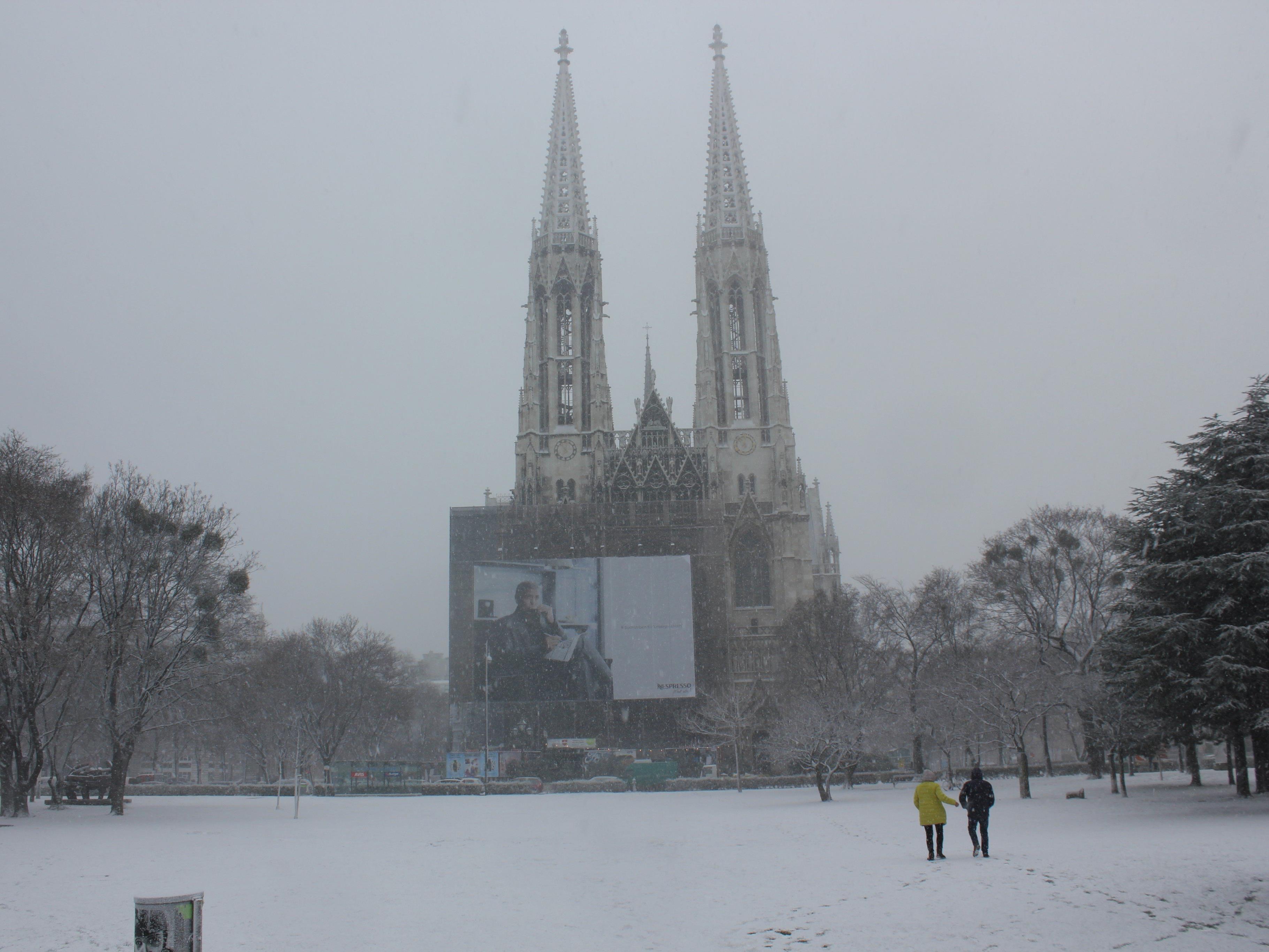 So verschneit war es am Dienstag in Wien - wie es wohl am Samstag aussieht?