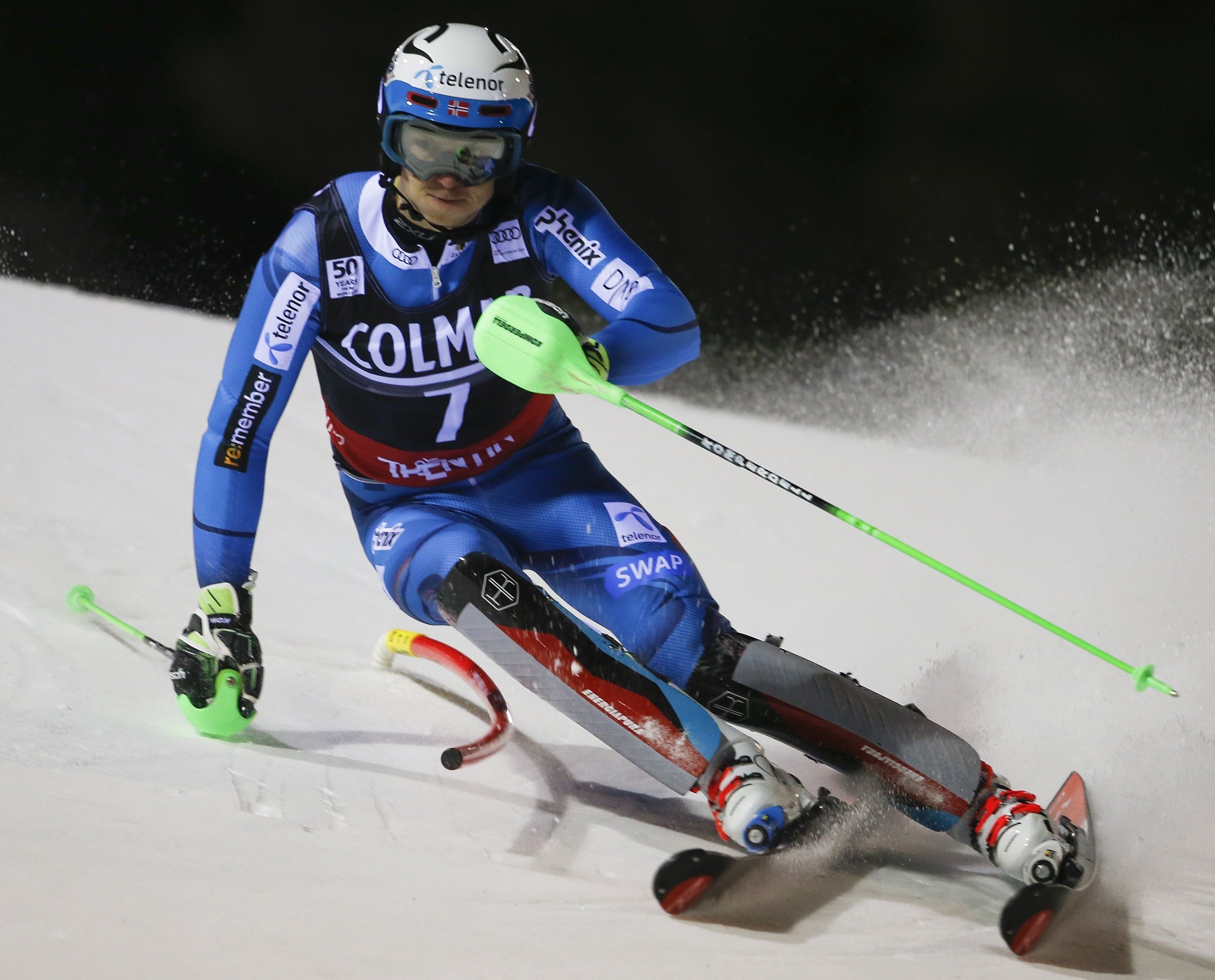 Krisoffersen setzte sich knapp vor ÖSV-Star Hirscher durch. Krisoffersen setzte sich knapp vor ÖSV-Star Hirscher durch.