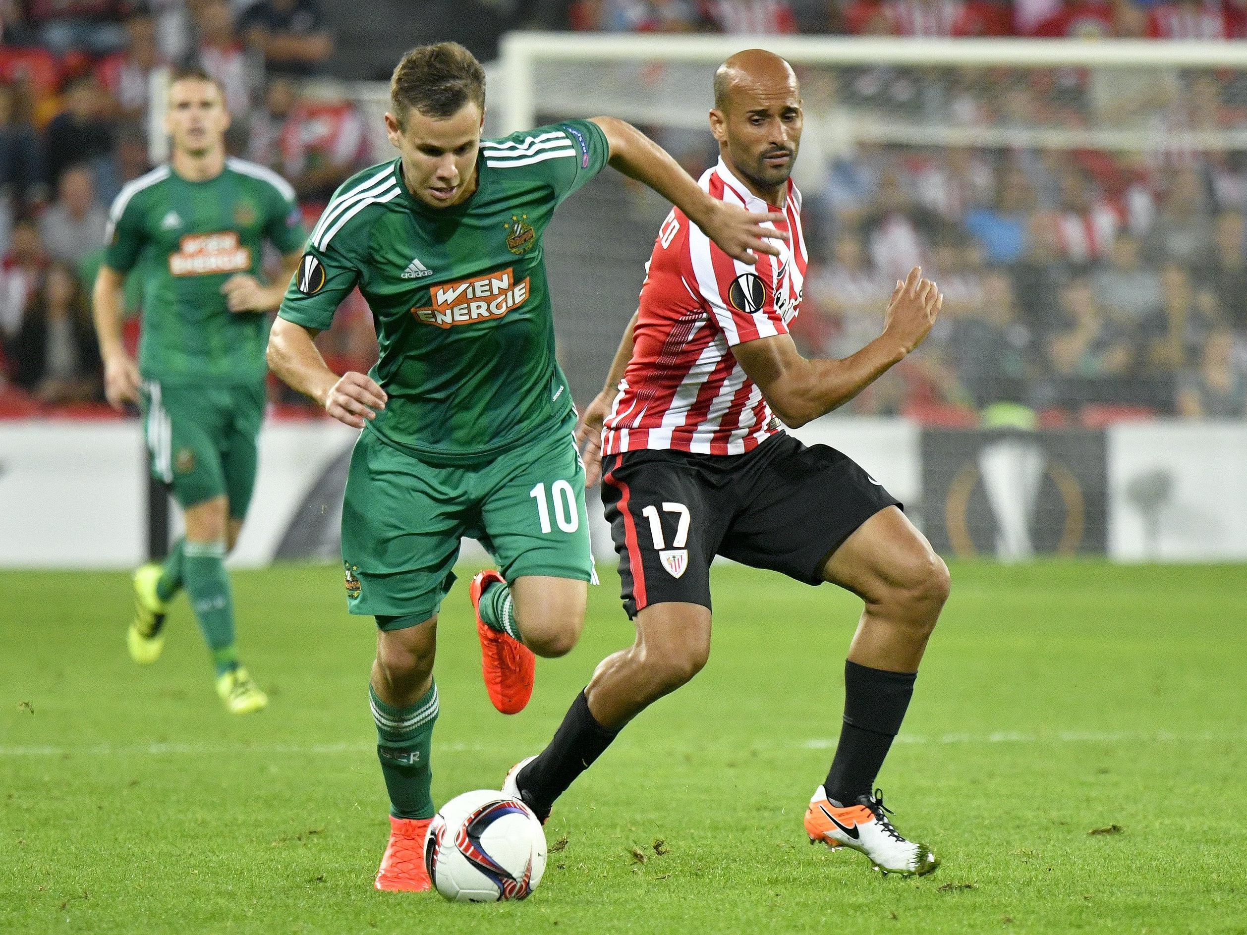 Rapid empfängt Athletic Bilbao im Allianz-Stadion.