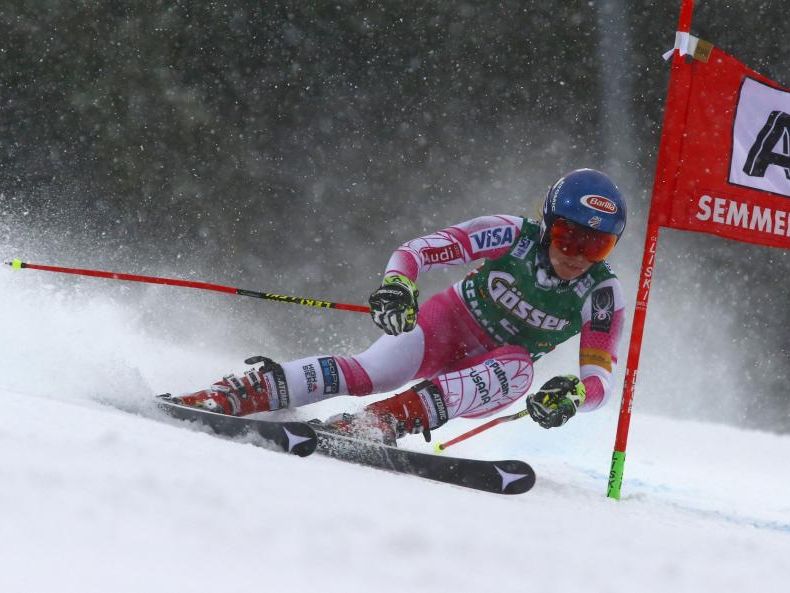 Shiffrin auf dem Weg zur Bestzeit