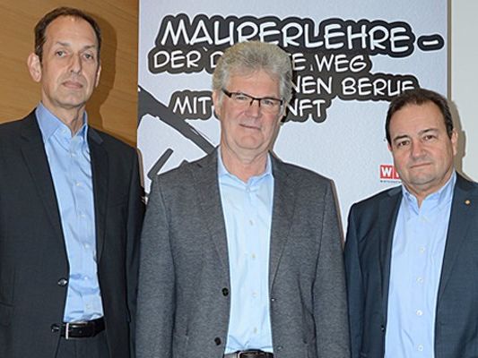 Begrüßen die Entwicklung am Bau: Günther Ammann (Sprecher der Vorarlberger Immobilienbranche), Peter Keckeis (Innungsmeister Bau, Wirtschaftskammer Vorarlberg) und Thomas Peter (GF der Innung Bau, Wirtschaftskammer Vorarlberg). (v.l.n.r.) Begrüßen die Entwicklung am Bau: Günther Ammann (Sprecher der Vorarlberger Immobilienbranche), Peter Keckeis (Innungsmeister Bau, Wirtschaftskammer Vorarlberg) und Thomas Peter (GF der Innung Bau, Wirtschaftskammer Vorarlberg). (v.l.n.r.)