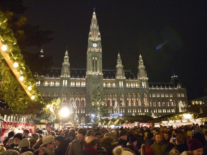 Der Weihnachtstraum am Wiener Rathausplatz.