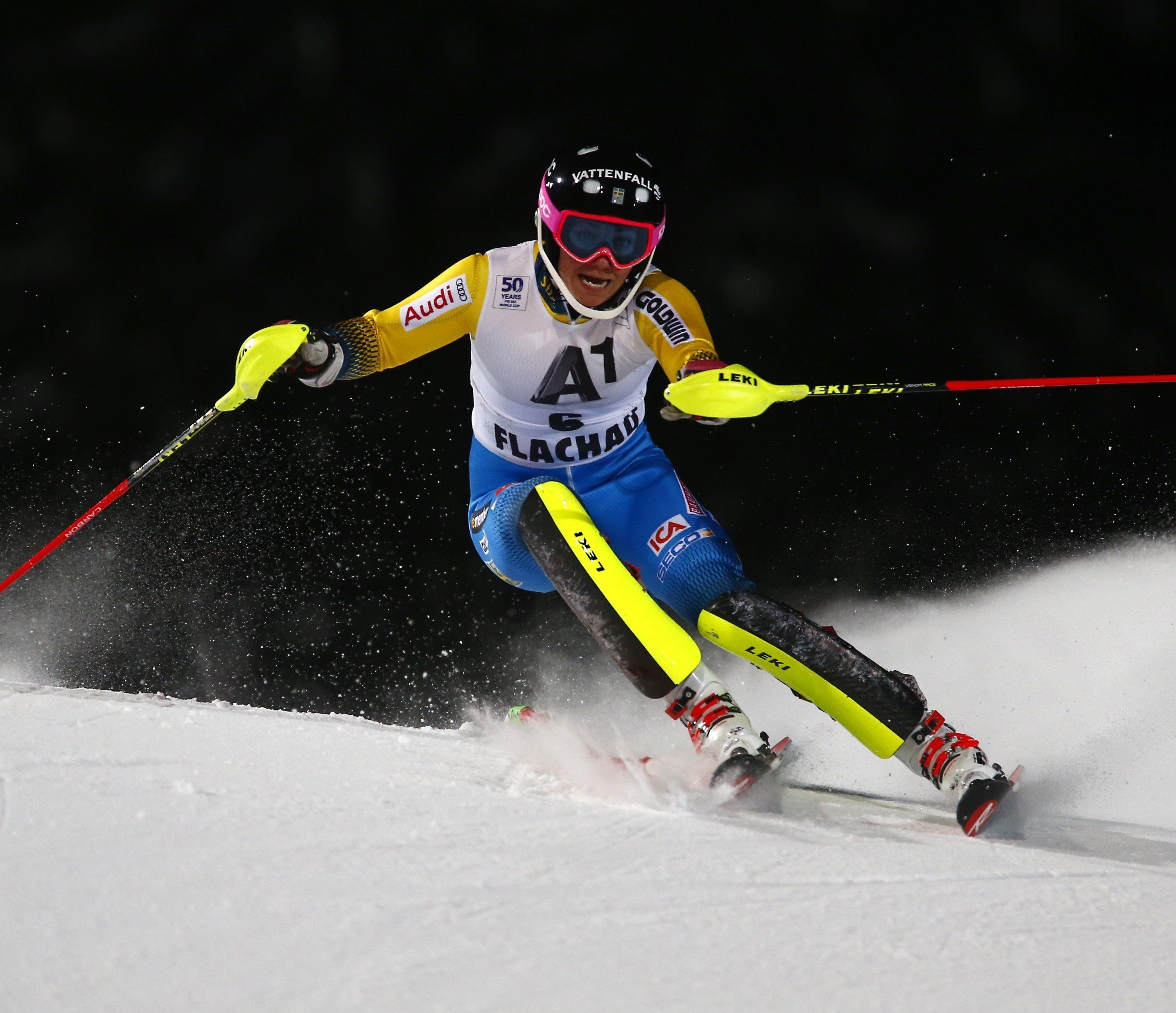 Frida Hansdotter war im heutigen Slalom nicht zu schlagen. Frida Hansdotter war im heutigen Slalom nicht zu schlagen.