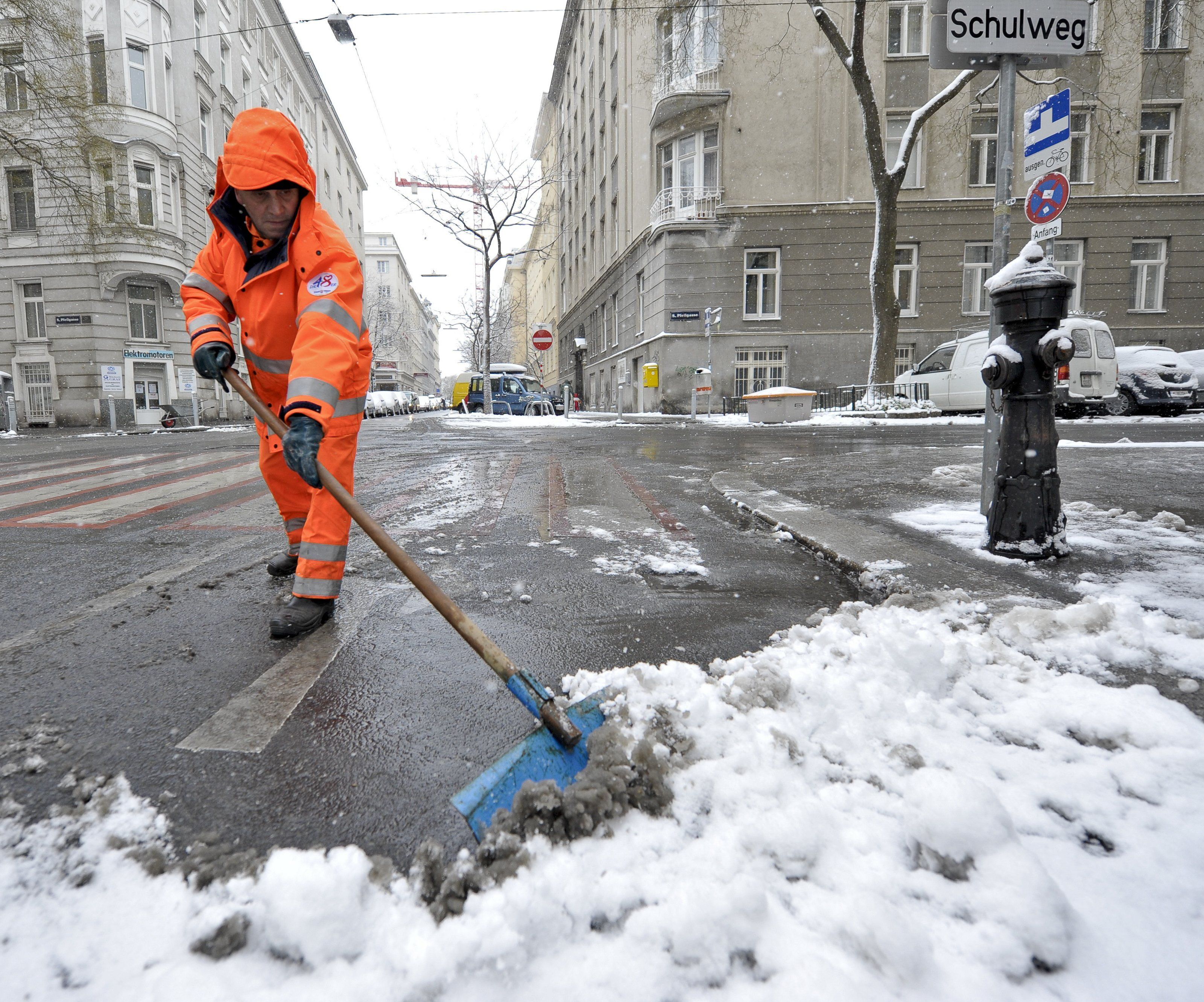 Der Winterdienst hatte vor allem am Wochenende einiges zu tun