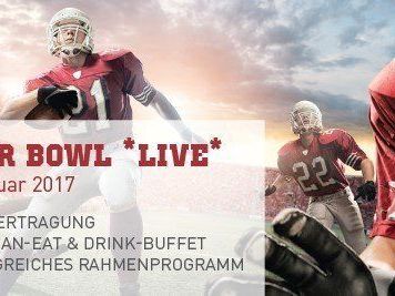 Am 5. Februar 2017 wird zur Super Bowl Night geladen. Am 5. Februar 2017 wird zur Super Bowl Night geladen.