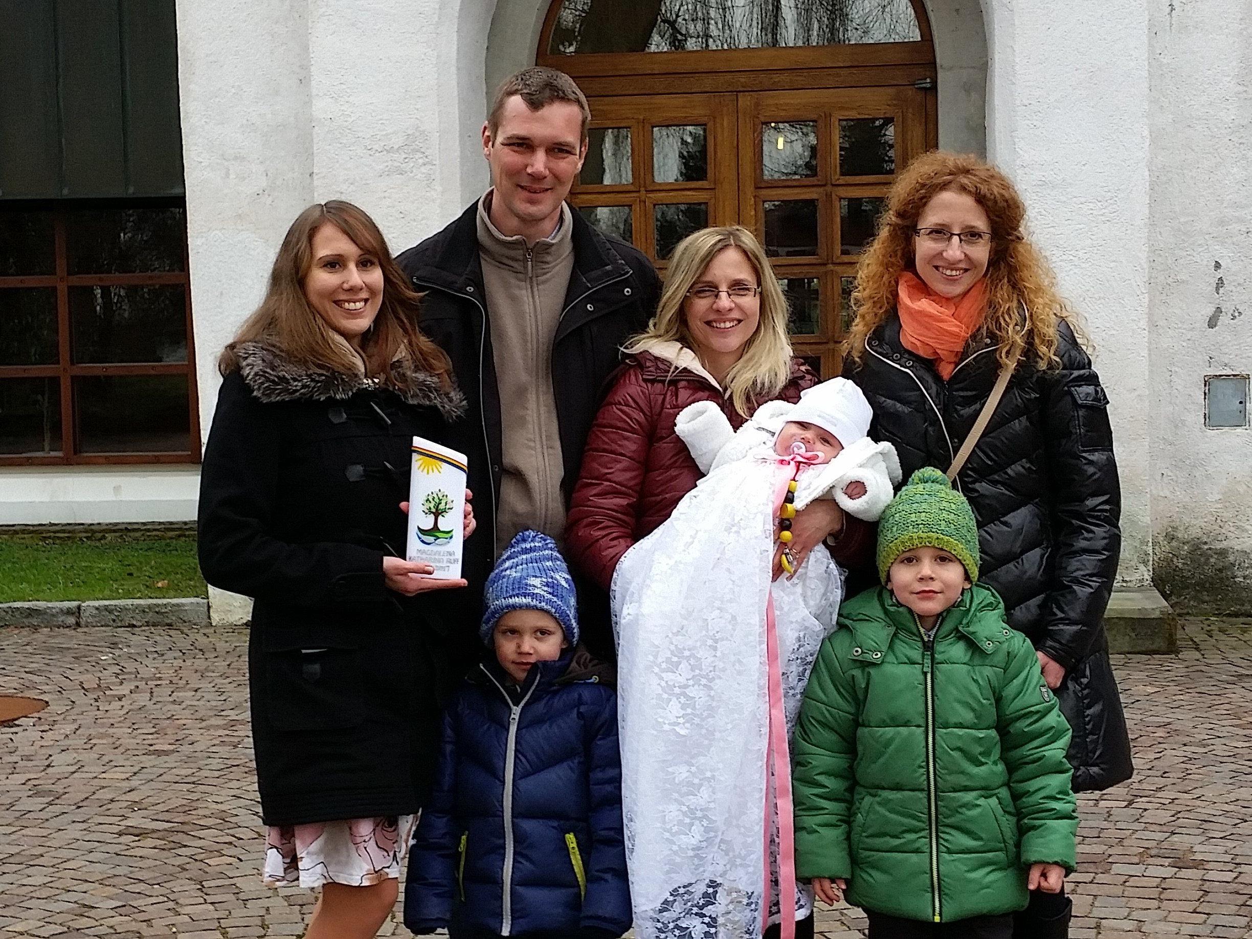 Am 5. Februar 2016 wurde Magdalena Katharina Ruff getauft.