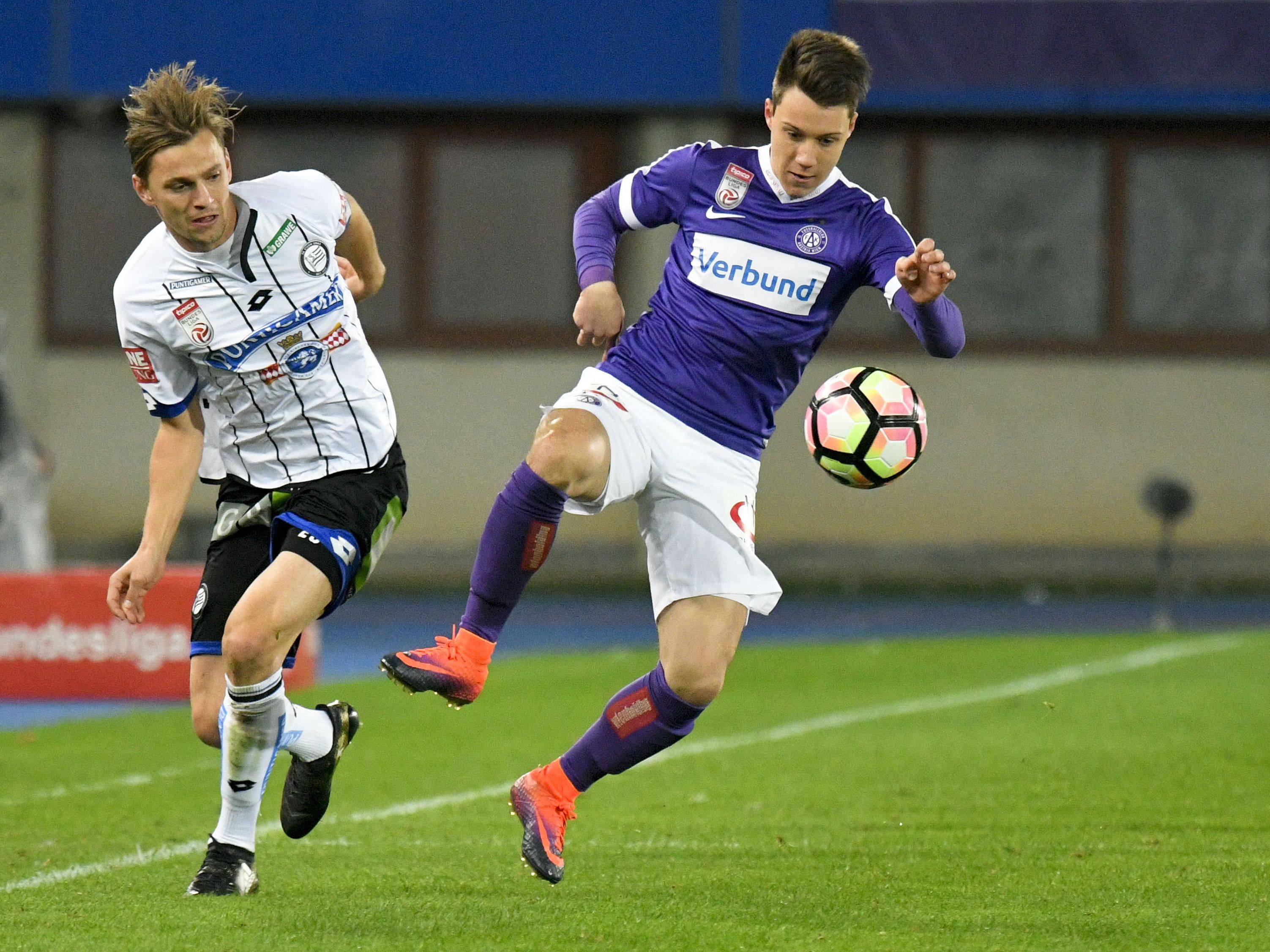 Hier wird das Bundesligamatch zwischen Sturm Graz und Austria Wien übertragen.