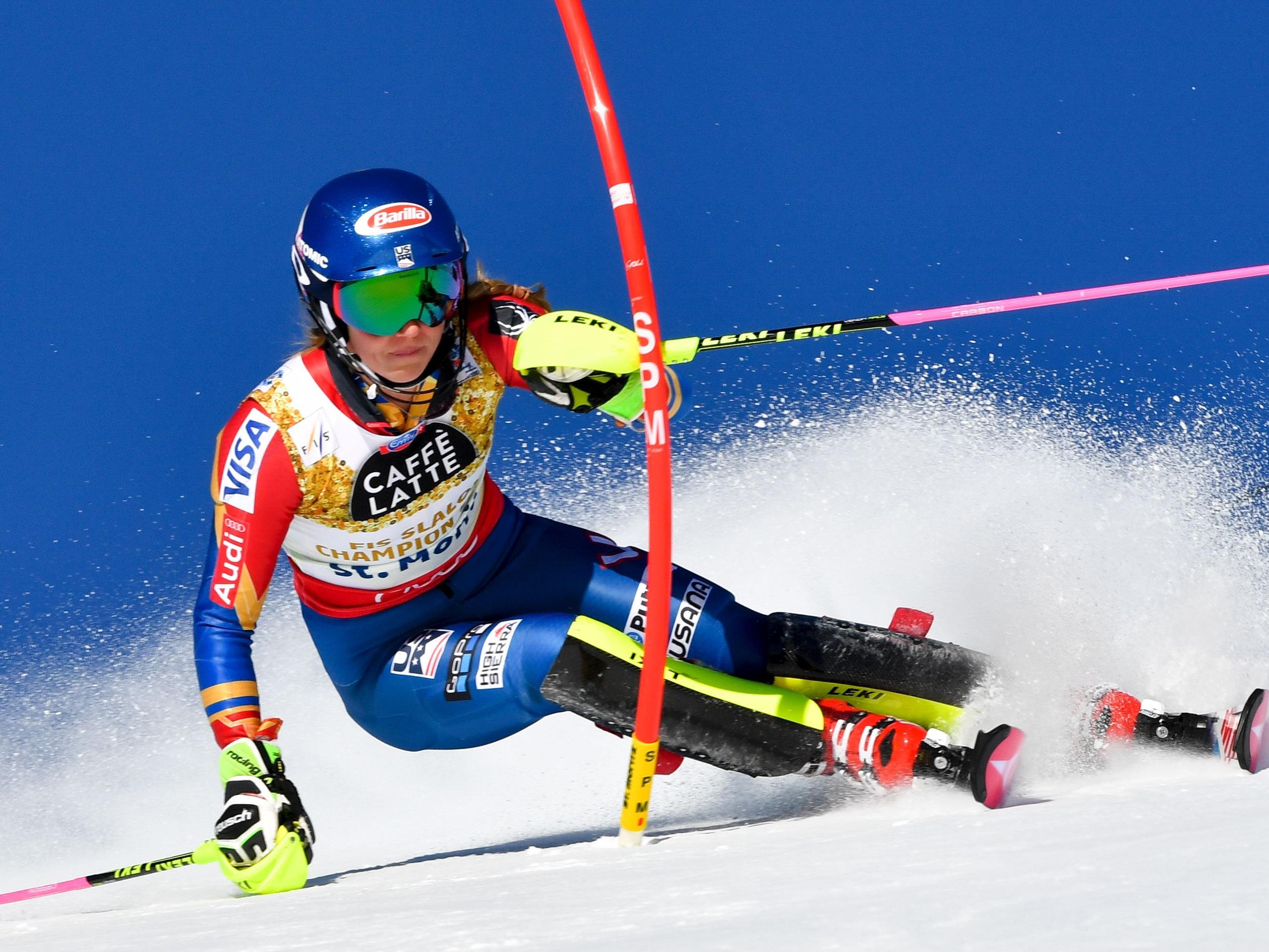suite Slalom-Weltmeisterin geworden. Die 21-jährige Olympiasiegerin siegte zum Abschluss der Damen-Bewerbe in St. Moritz überlegen vor Kombinations-Weltmeisterin Wendy Holdener.