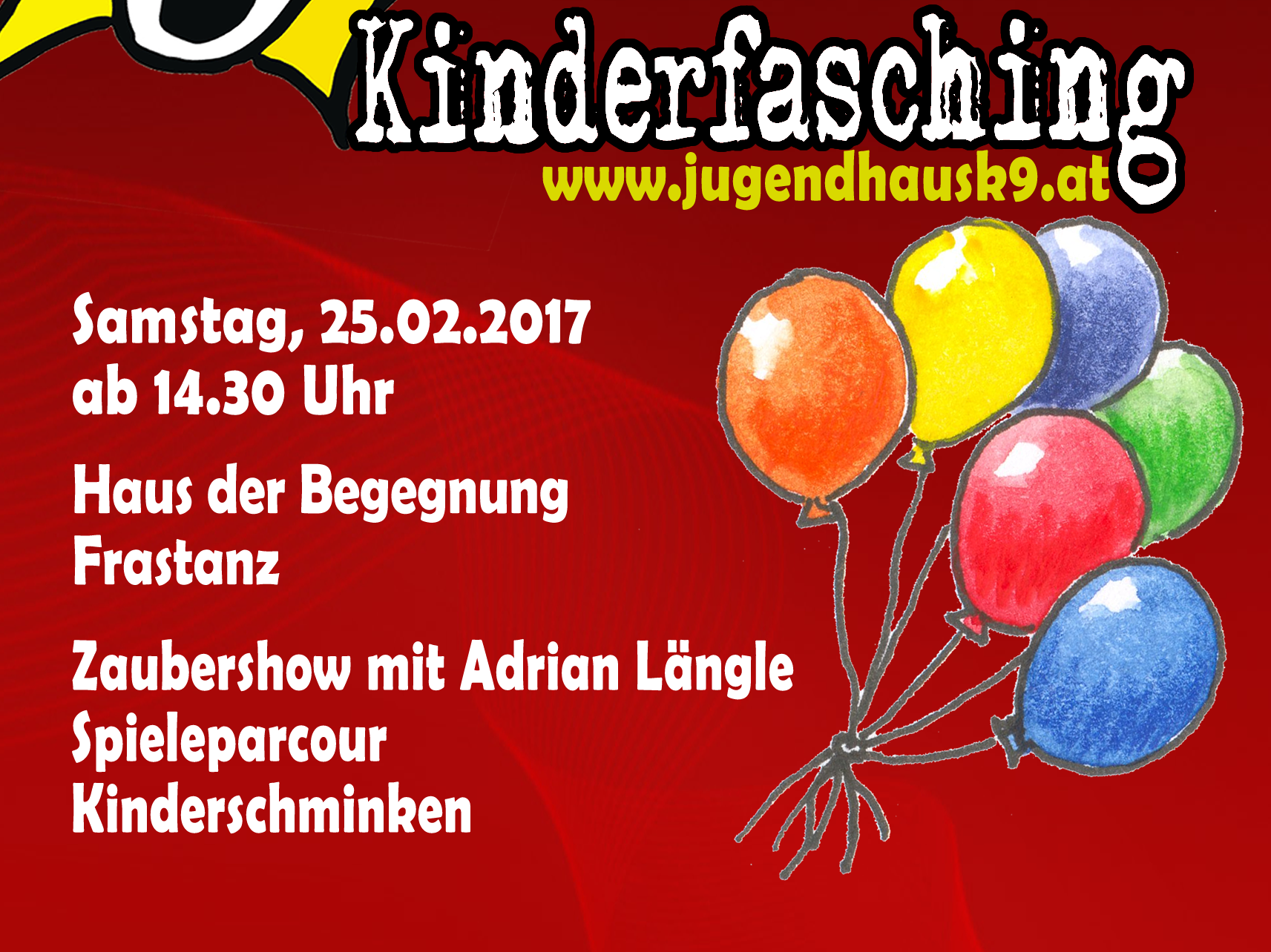 Kinderfasching im Haus der Begegnung Kinderfasching im Haus der Begegnung