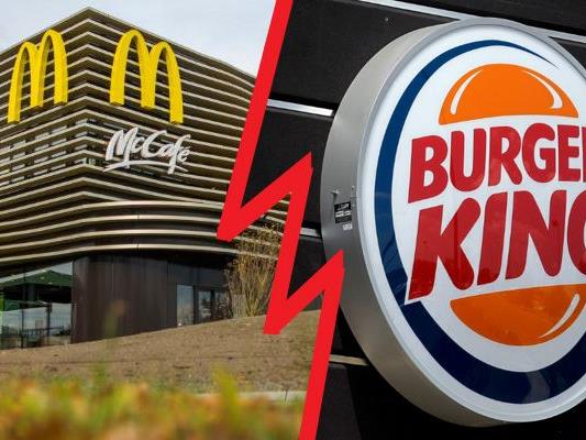 Der "Kampf" der Fast Food-Könige: McDonald's vs. Burger King.