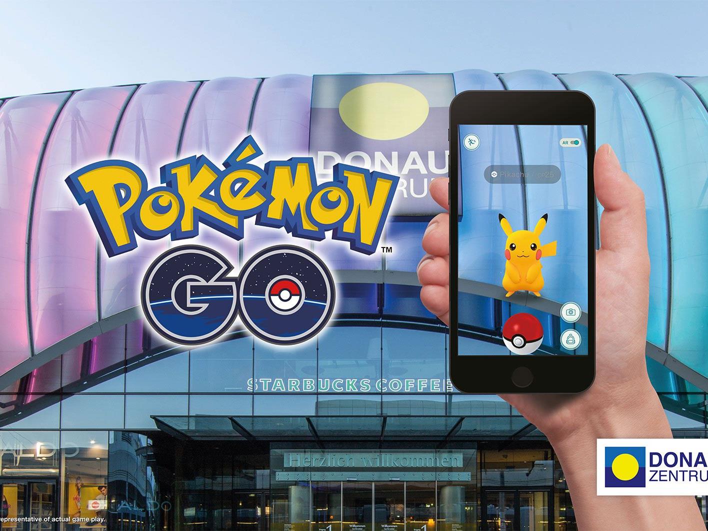 Die muntere Jagd im Rahmen von Pokémon GO findet auch im Donau Zentrum statt