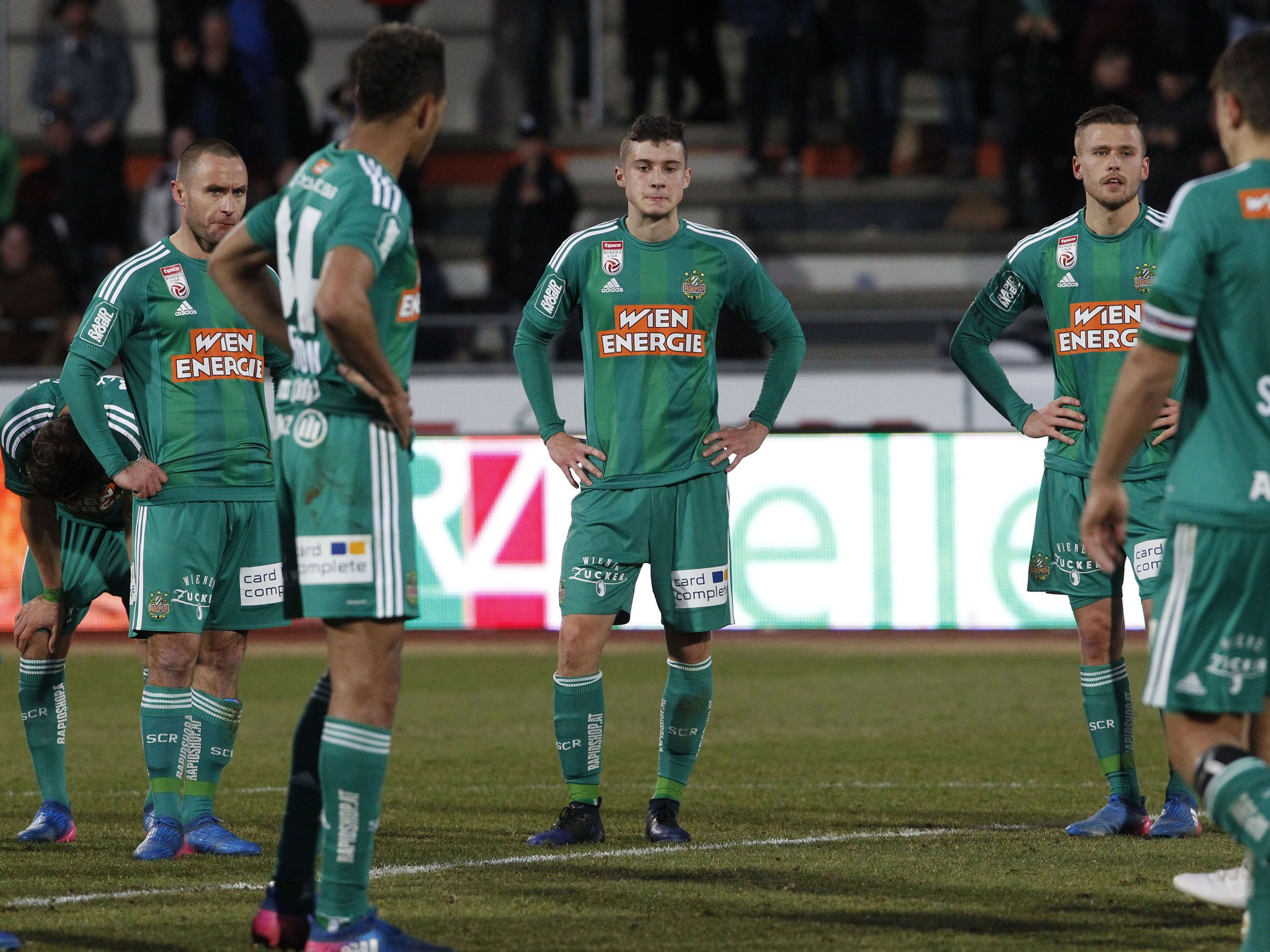 Beim Spiel RZ Pellets WAC und SK Rapid Wien in Wolfsberg