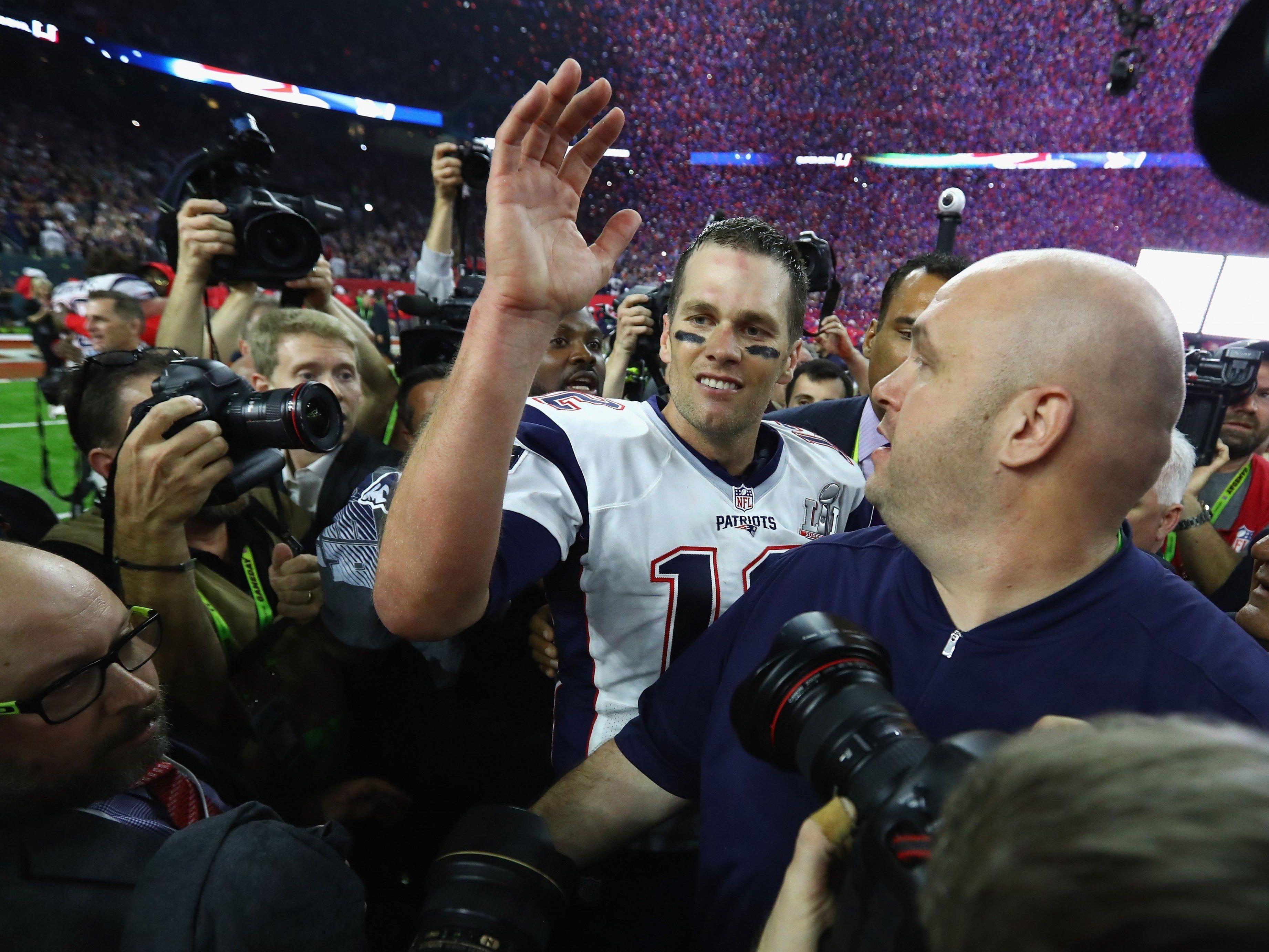 Starquarterback Tom Brady feierte seinen fünften Super-Bowl-Sieg.