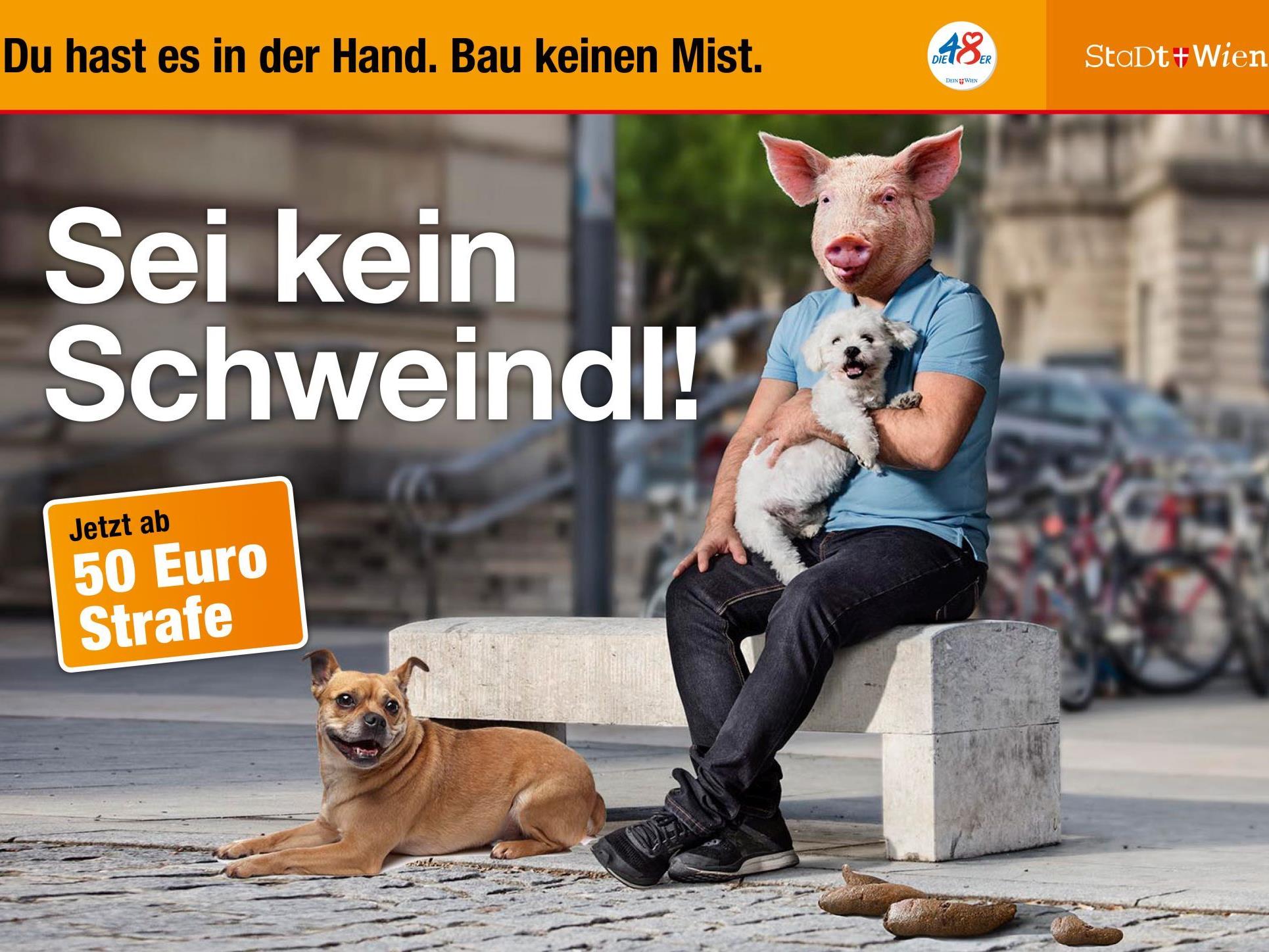 Neue Sauberkeits-Kampagne der Stadt Wien.