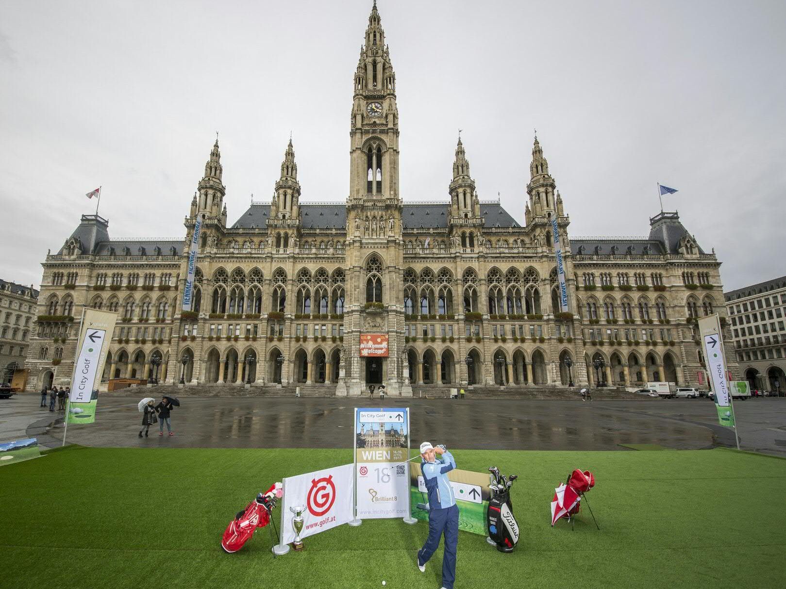 Die Wiener Innenstadt wird rund um Ostern zum Golfplatz werden.