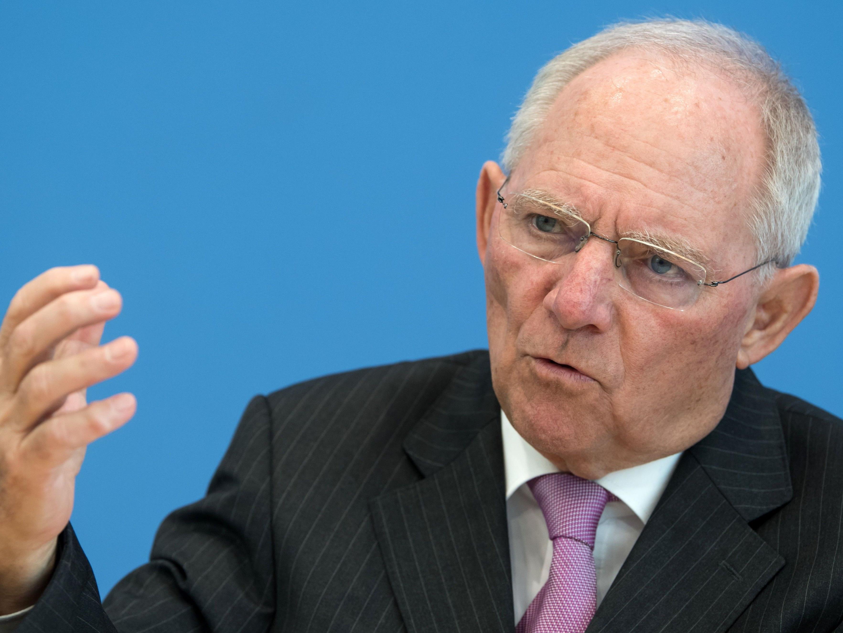 Das Paket war an Finanzminister Wolfgang Schäuble adressiert.