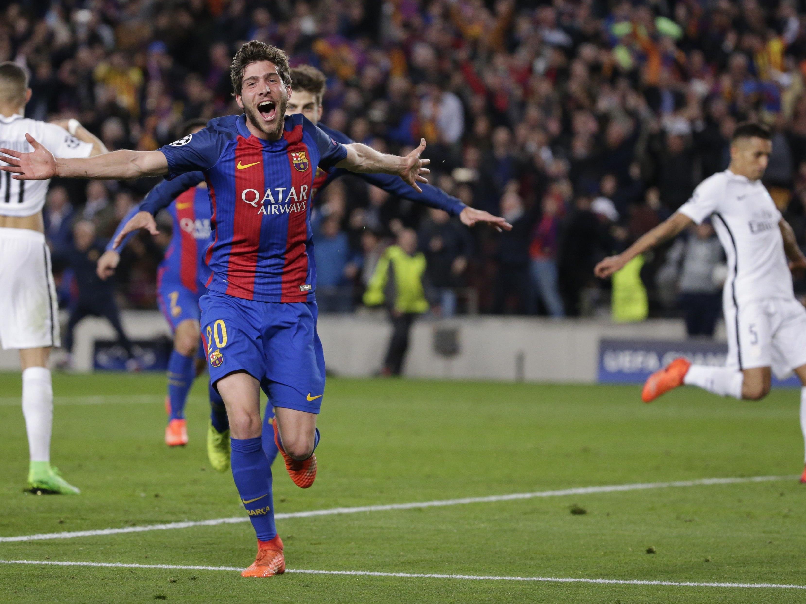 Sergi Roberto schoss den FC Barcelona gegen PSG in der 95. Minute ins Viertelfinale der Champions Leauge.