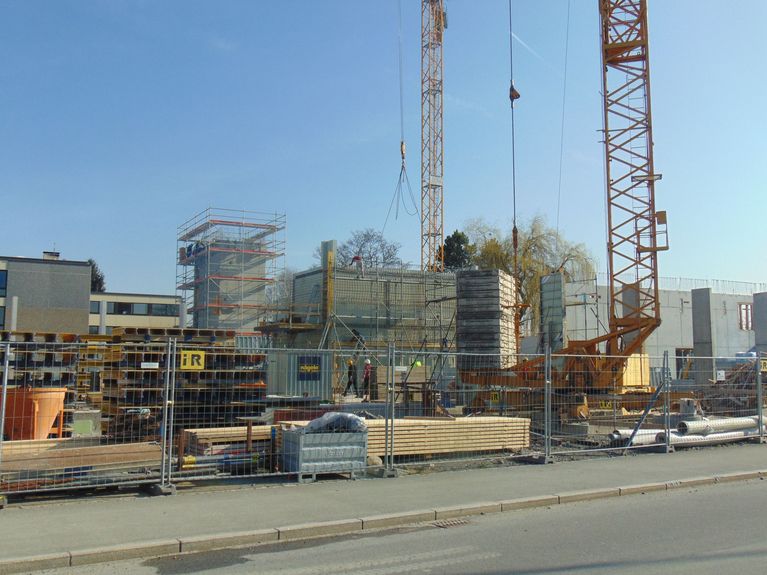 Das neue Feuerwehrhaus in Lustenau wächst in die Höhe Das neue Feuerwehrhaus in Lustenau wächst in die Höhe