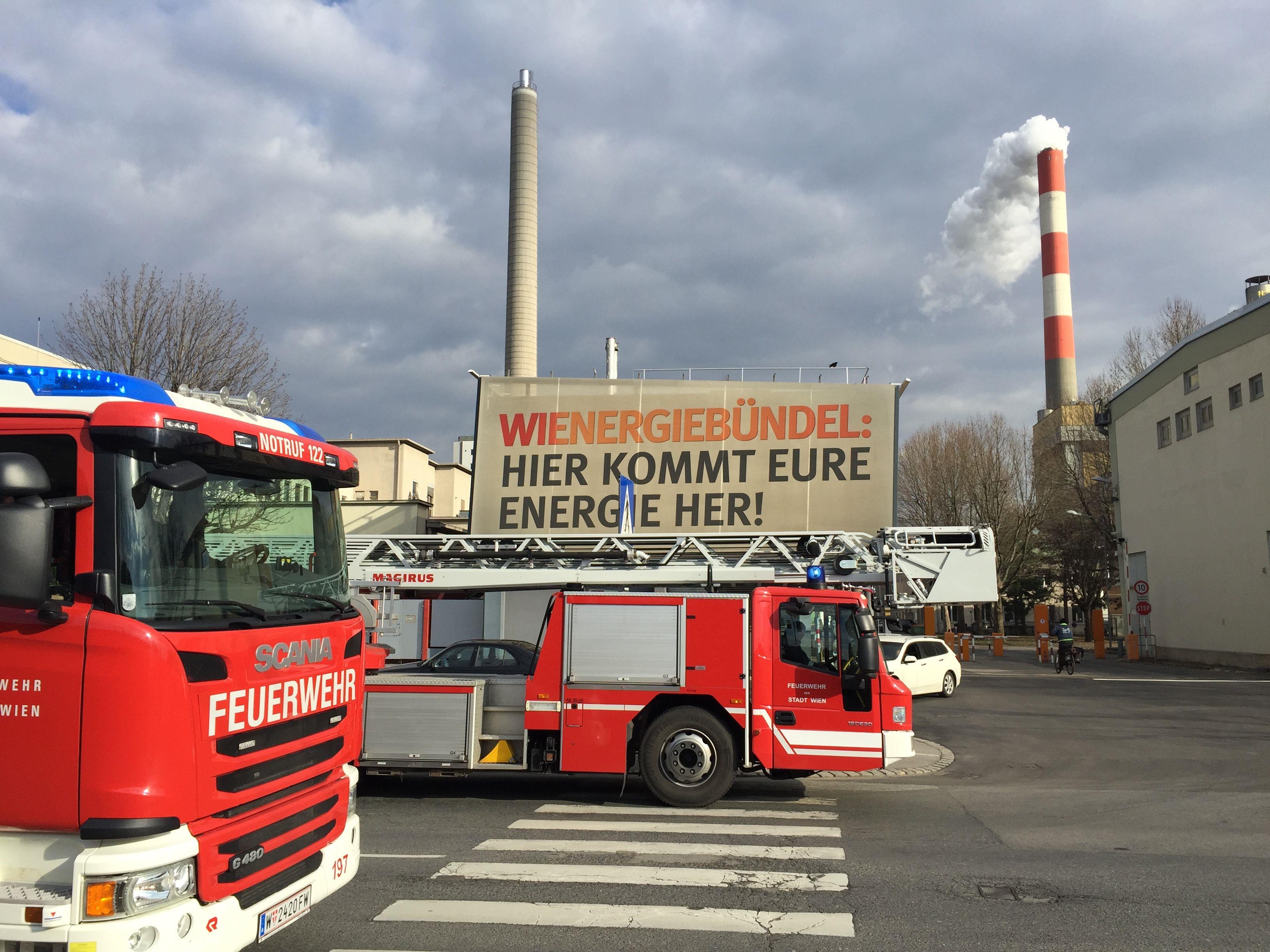 Beim Großeinsatz bei Wien Energie