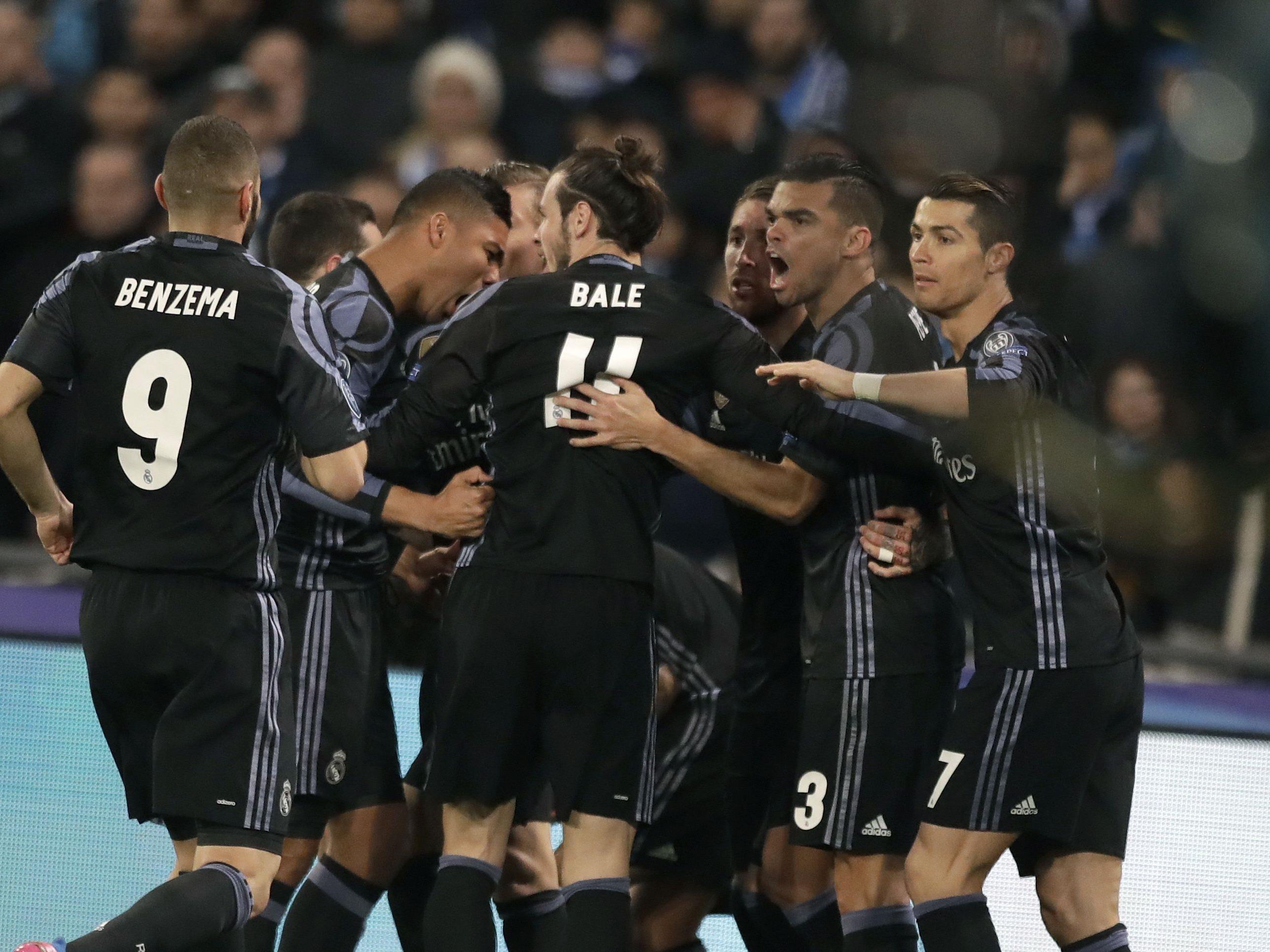 Real Madrid jubelte über den Einzug ins Viertelfinale.
