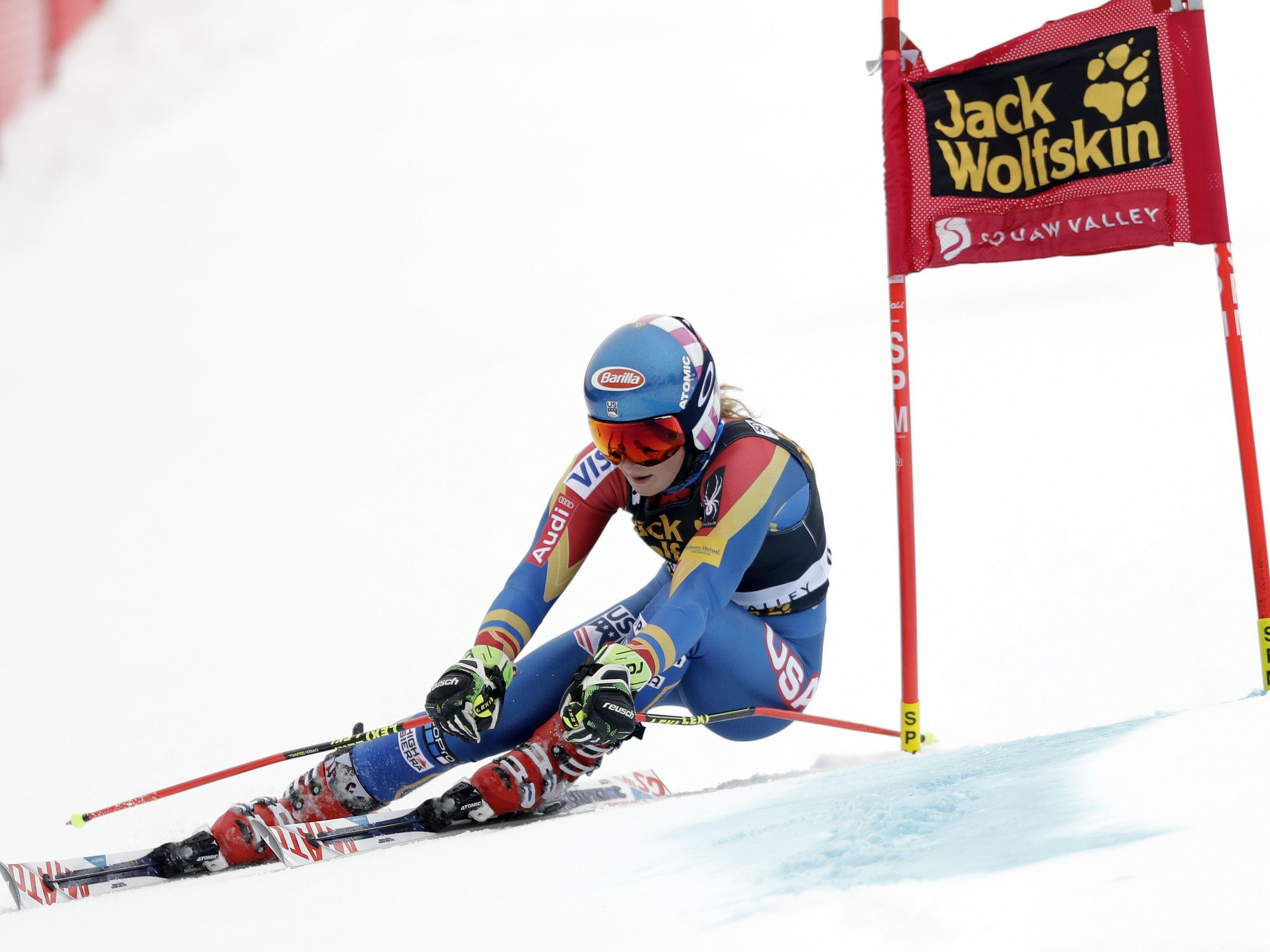 Shiffrin feierte beim Riesentorlauf in Squaw Valley einen knappen Heimsieg.