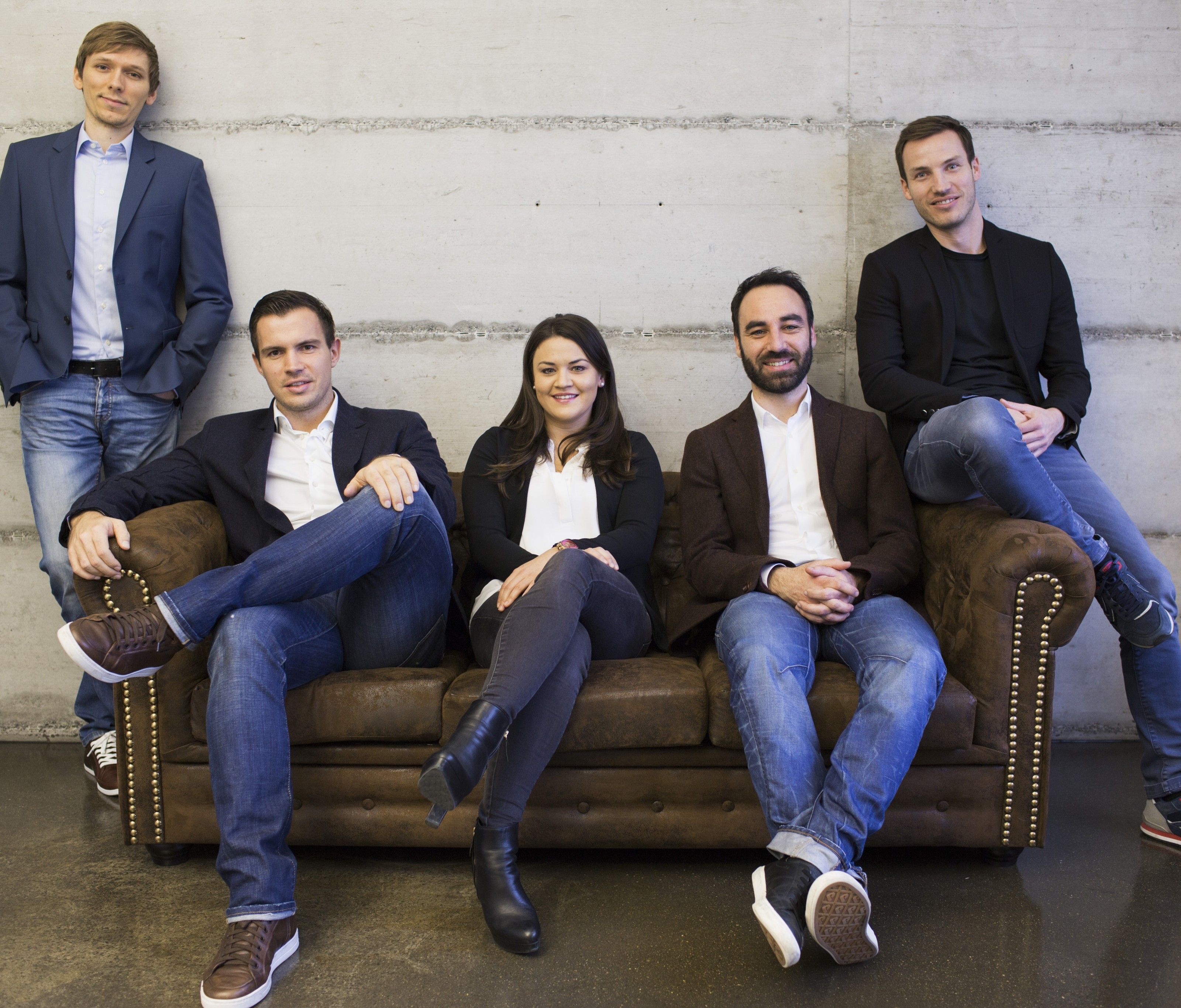 Vorstandsteam Alexander Bitsche, Florian Wassel, Verena Eugster, Alexander Abbrederis mit Geschäftsführer Peter Flatscher. Vorstandsteam Alexander Bitsche, Florian Wassel, Verena Eugster, Alexander Abbrederis mit Geschäftsführer Peter Flatscher.