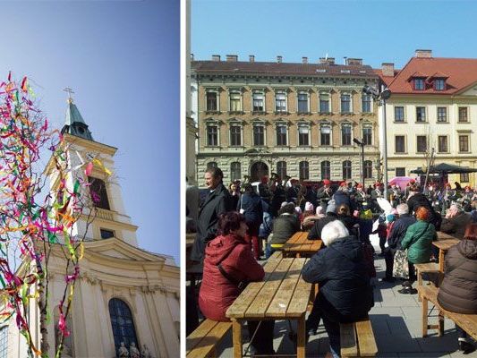 Beim Kalvarienbergfest in Wien-Hernals