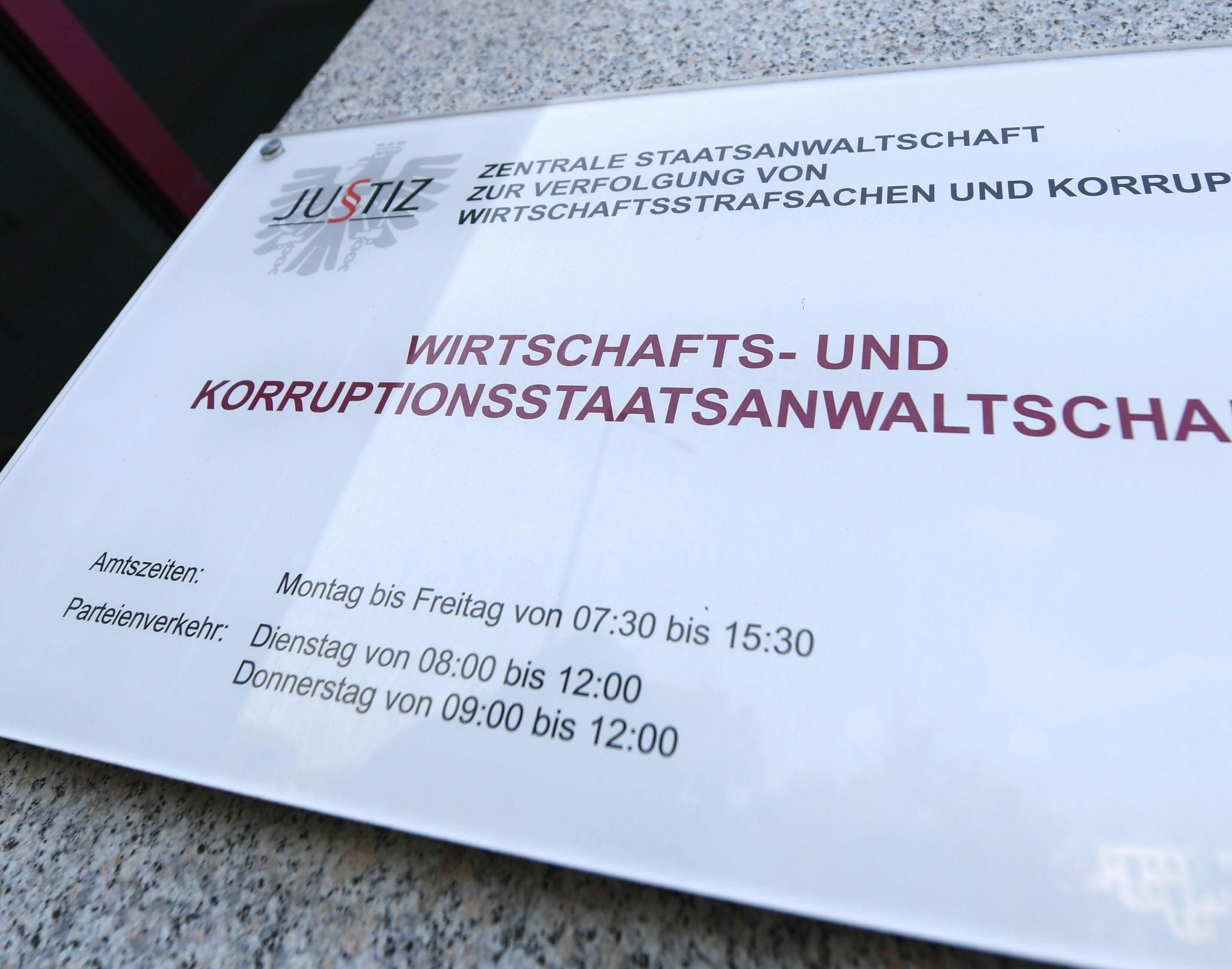 Bei der Wirtschafts- und Korruptionsstaatsanwaltschaft gelangte ein Geständnis ein Bei der Wirtschafts- und Korruptionsstaatsanwaltschaft gelangte ein Geständnis ein