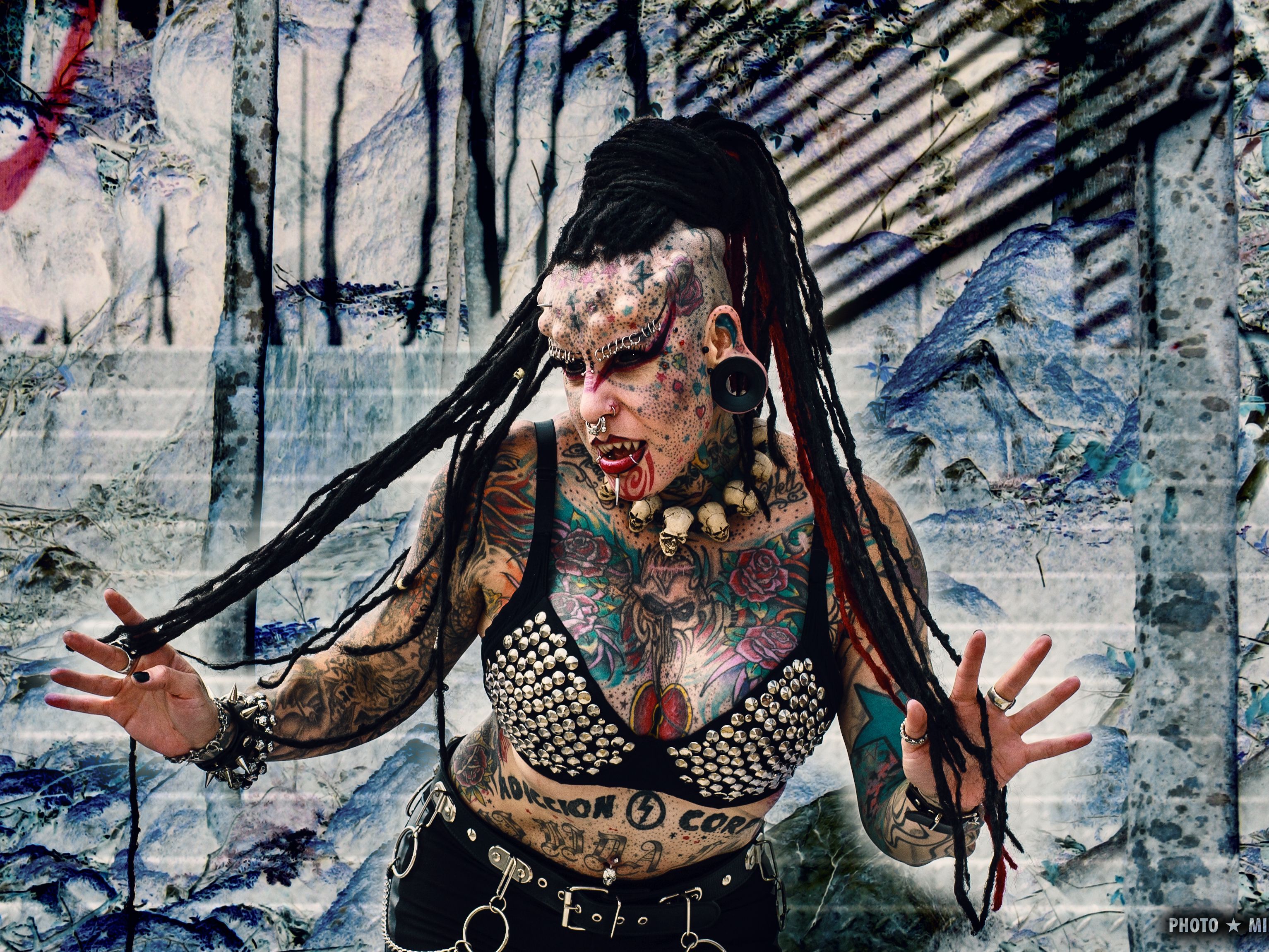 The Mexican Vampire Woman exklusiv auf der Wildystyle & Tattoo Messe. The Mexican Vampire Woman exklusiv auf der Wildystyle & Tattoo Messe.