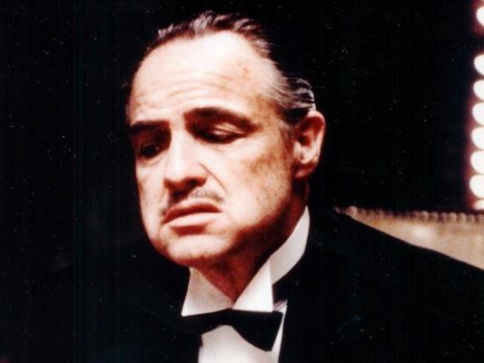 Marlon Brando in der Rolle des Paten Don Vito Corleone.