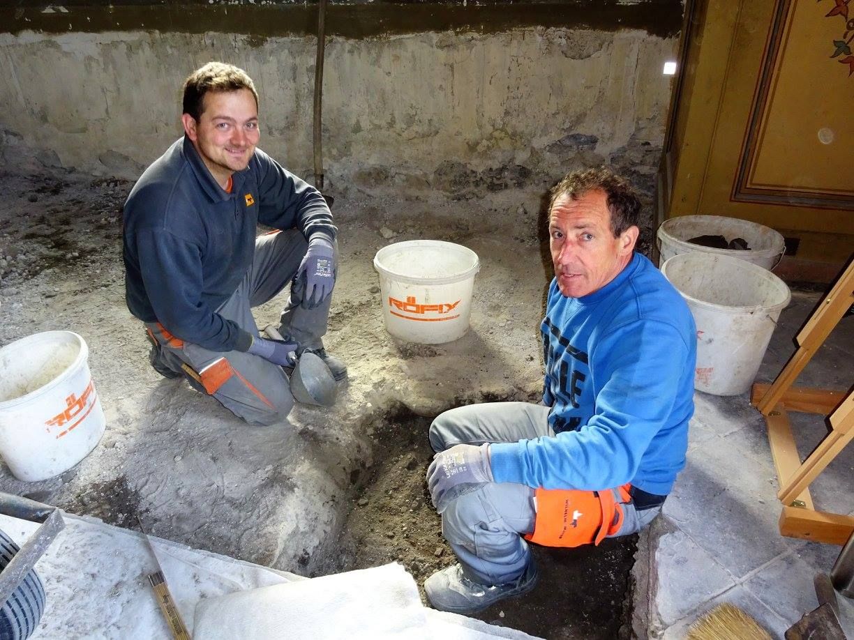 Renovierung in der St. Michale Kirche in der Endphase Renovierung in der St. Michale Kirche in der Endphase